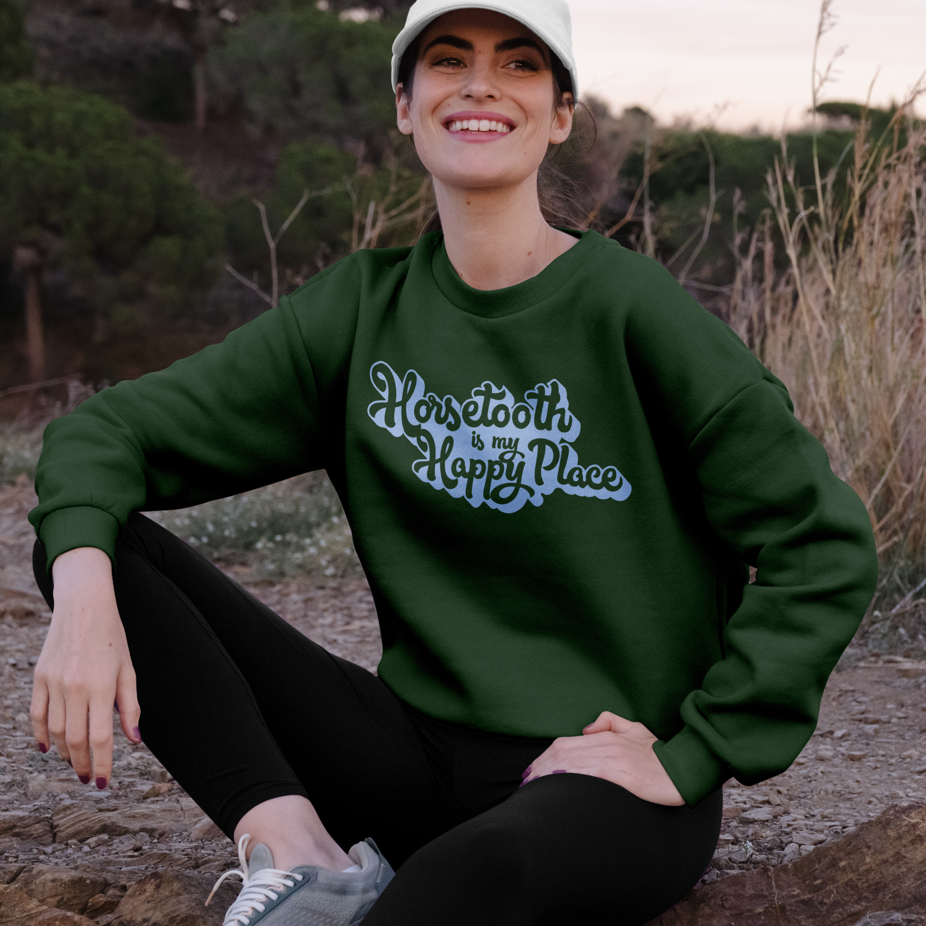 Horsetooth Happy Place Sweatshirt - Unisex product thumbnail image Horsetooth Happy Place Sweatshirt - Unisex product thumbnail image