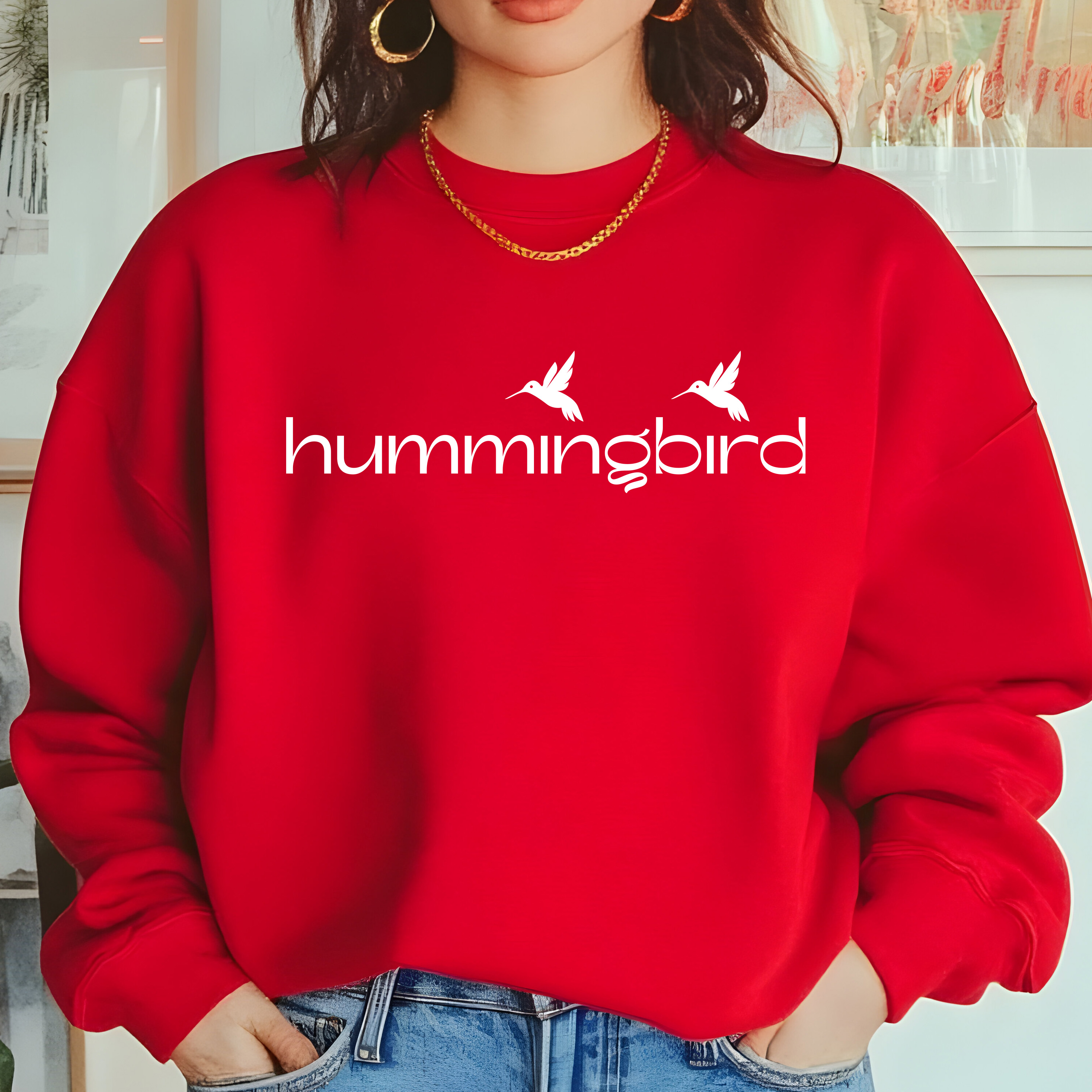 Hummingbird Sweatshirt - Unisex product thumbnail image Hummingbird Sweatshirt - Unisex product thumbnail image