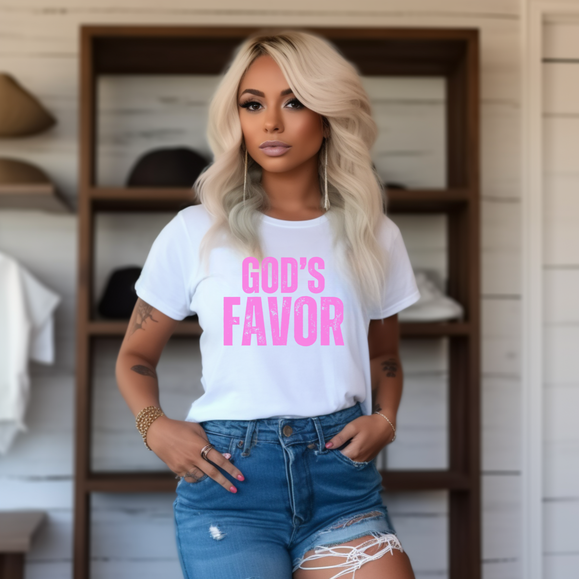 God's Favor Unisex Heavy Cotton Tee product thumbnail image God's Favor Unisex Heavy Cotton Tee product thumbnail image