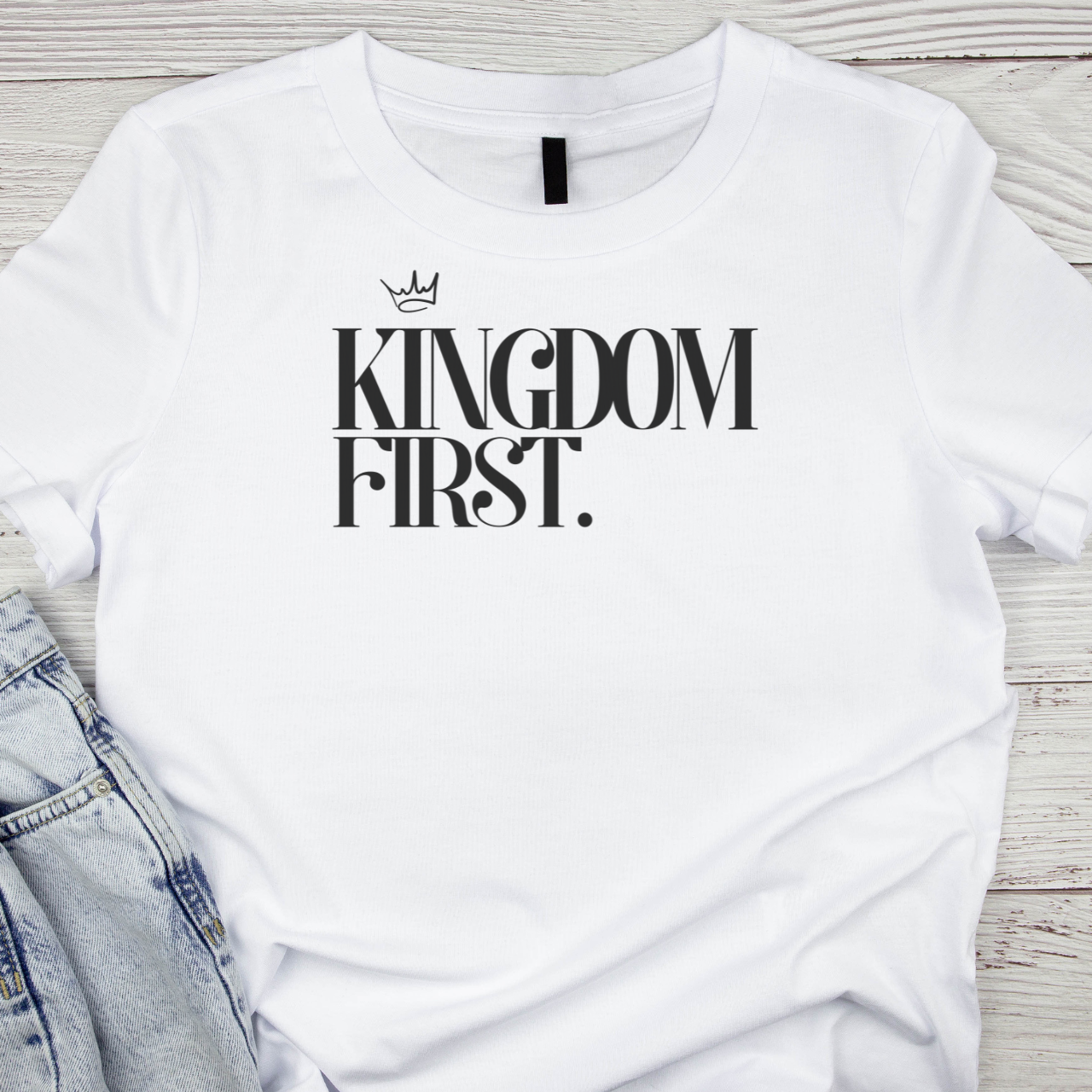 Kingdom First Unisex Heavy Cotton Tee product thumbnail image Kingdom First Unisex Heavy Cotton Tee product thumbnail image