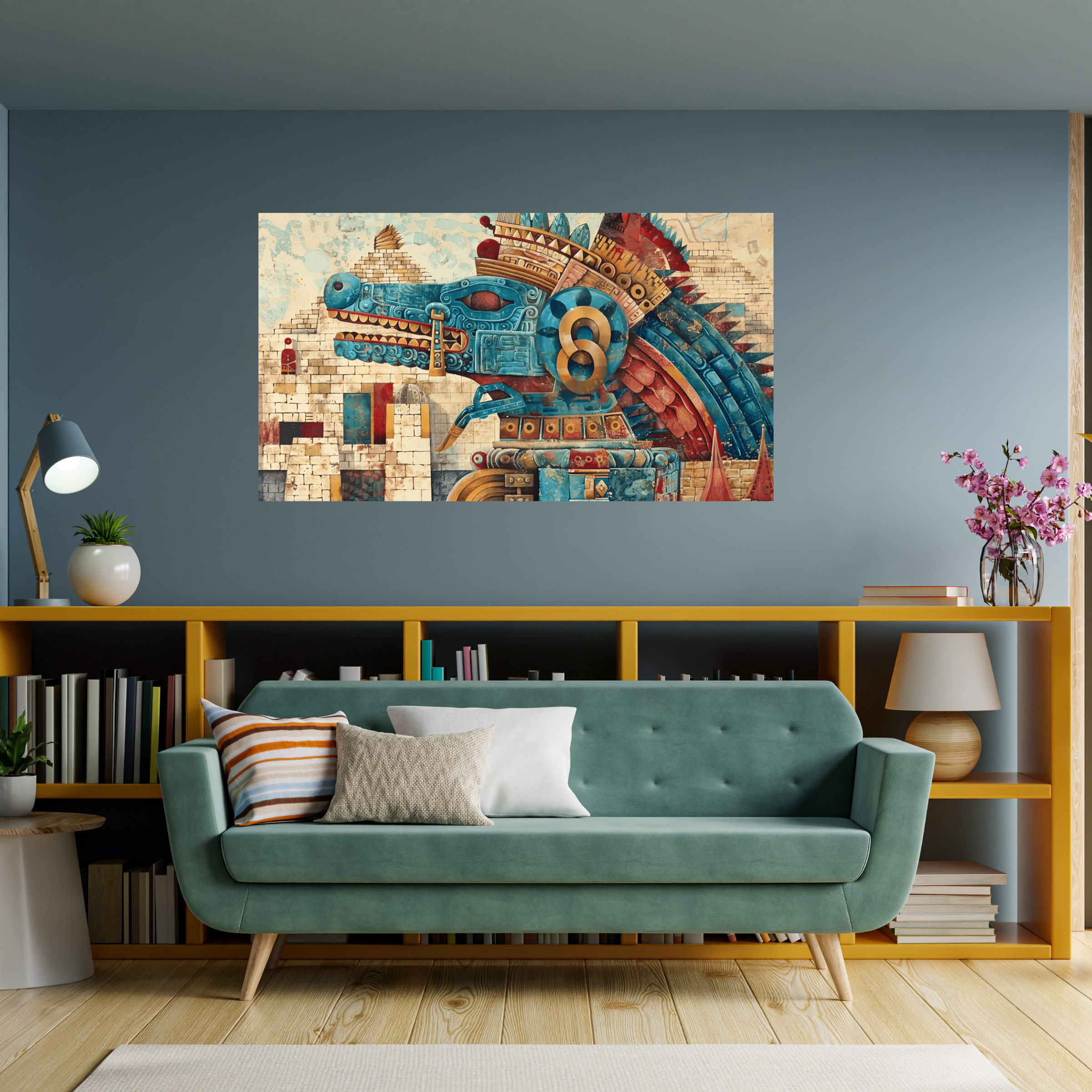 Quetzalcoatl Aztec God in Tenochtitlan Horizontal Posters product thumbnail image Quetzalcoatl Aztec God in Tenochtitlan Horizontal Posters product thumbnail image