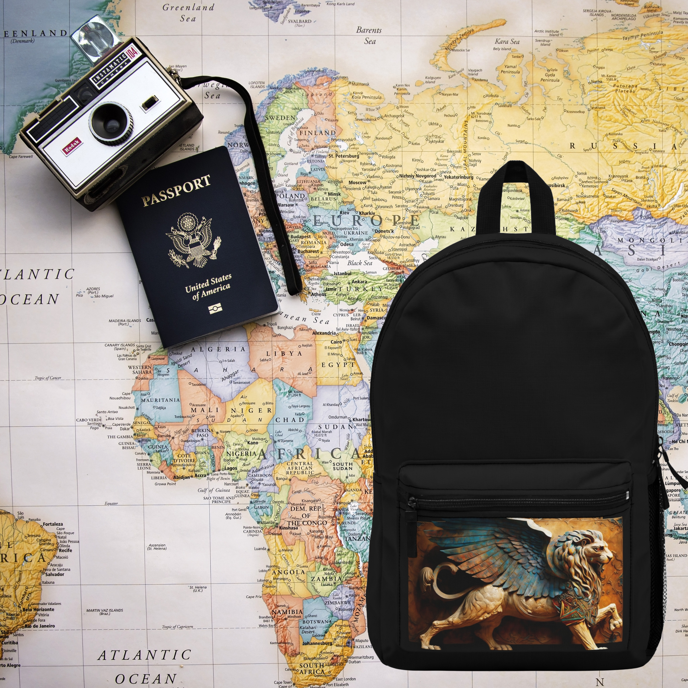 Lamassu Eagle Lion Persian God Backpack product thumbnail image Lamassu Eagle Lion Persian God Backpack product thumbnail image