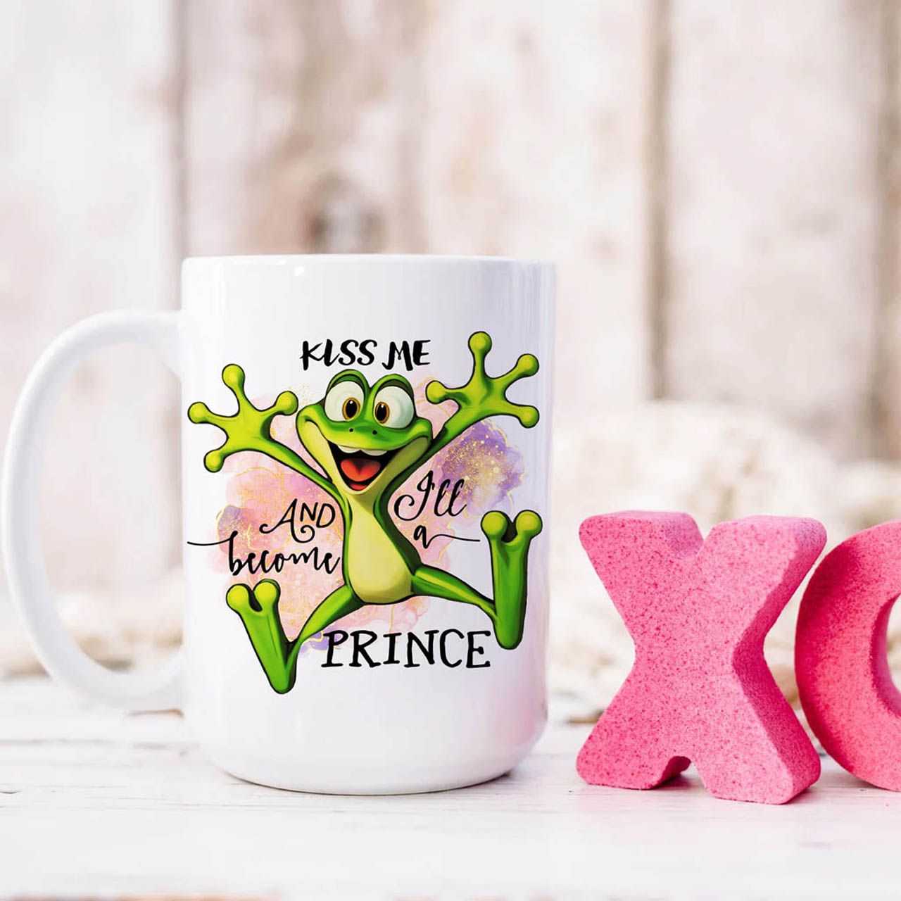 Kiss Me And I'll Become a Prince Ceramic Mug, (11oz, 15oz) product thumbnail image