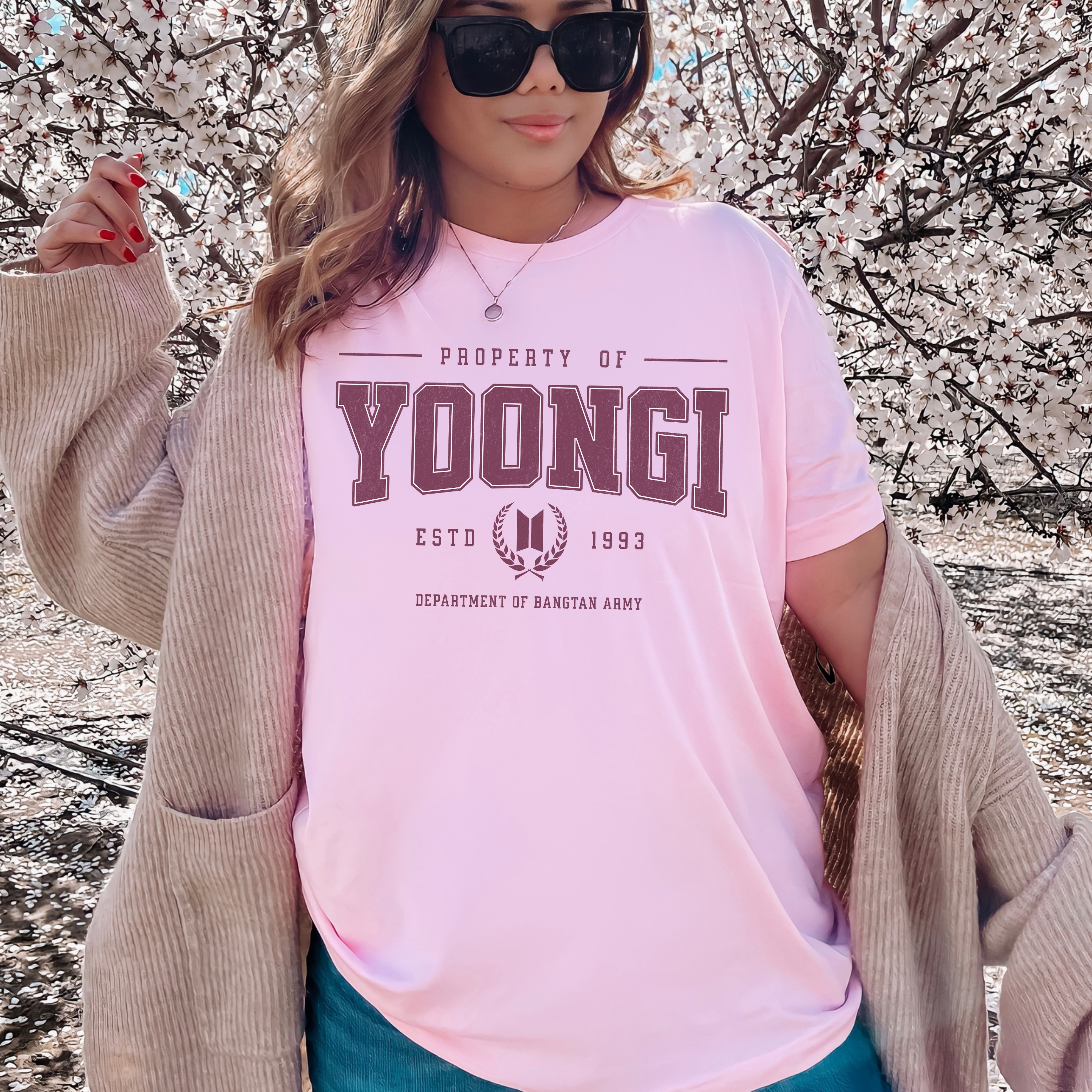 Yoongi Bias Varisty Tee, Designed for ARMY by ARMY product thumbnail image Yoongi Bias Varisty Tee, Designed for ARMY by ARMY product thumbnail image