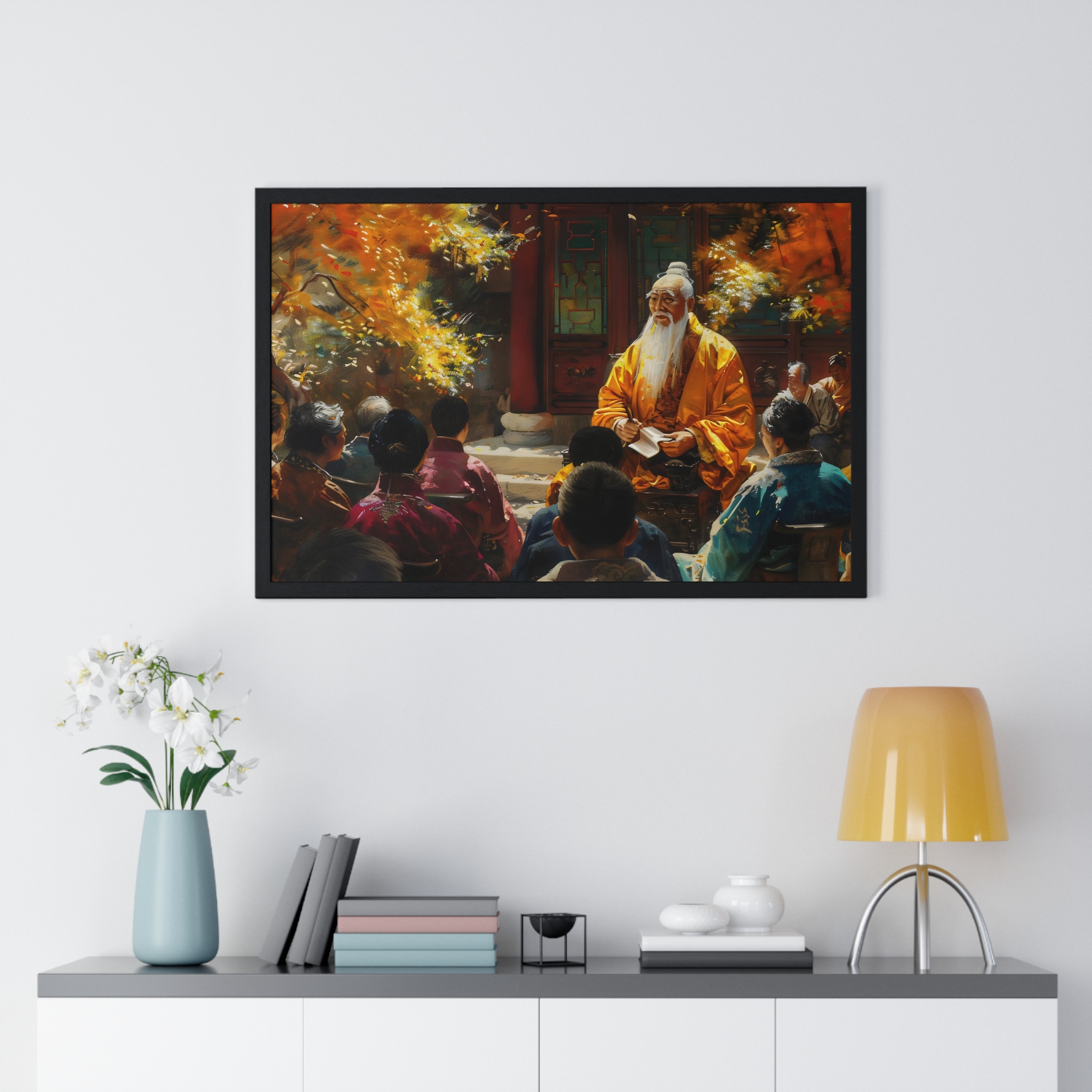 Confucius Chinese Philosopher Horizontal Framed Poster product thumbnail image