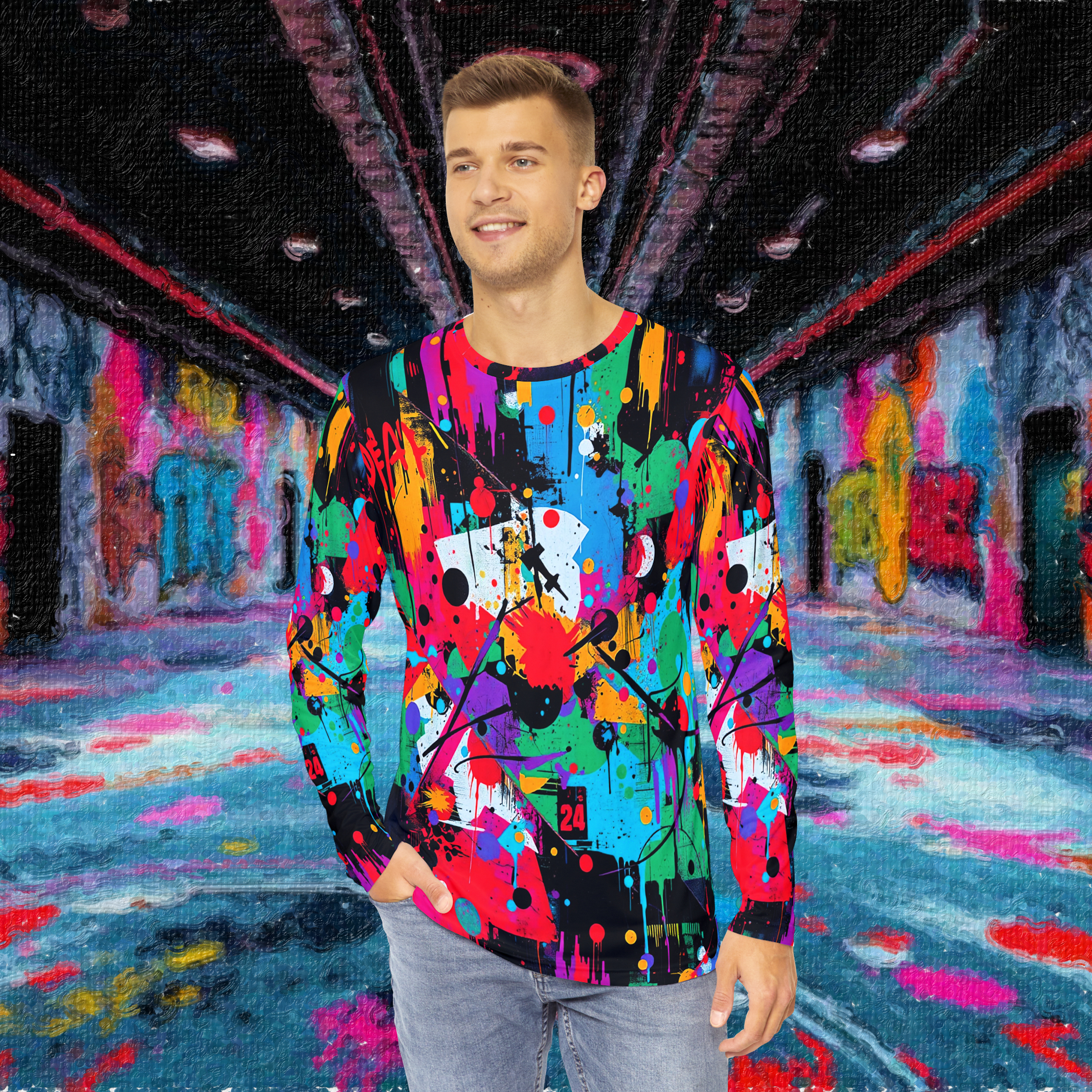 Chaos Theory - Men's Long Sleeve Shirt (AOP) Chaos Theory - Men's Long Sleeve Shirt (AOP)