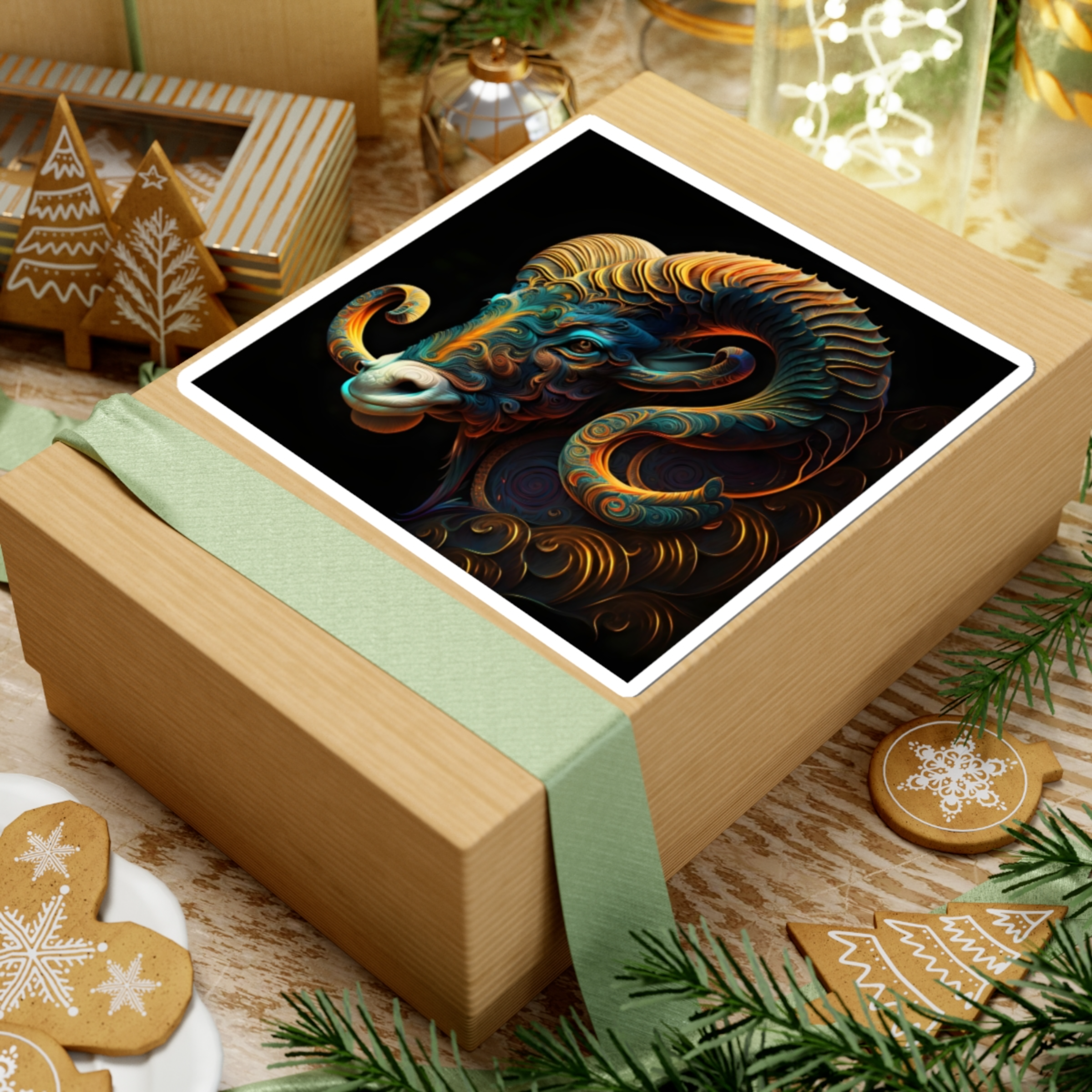 Aries Astrological Zodiac Sign Kiss-Cut Stickers product thumbnail image Aries Astrological Zodiac Sign Kiss-Cut Stickers product thumbnail image