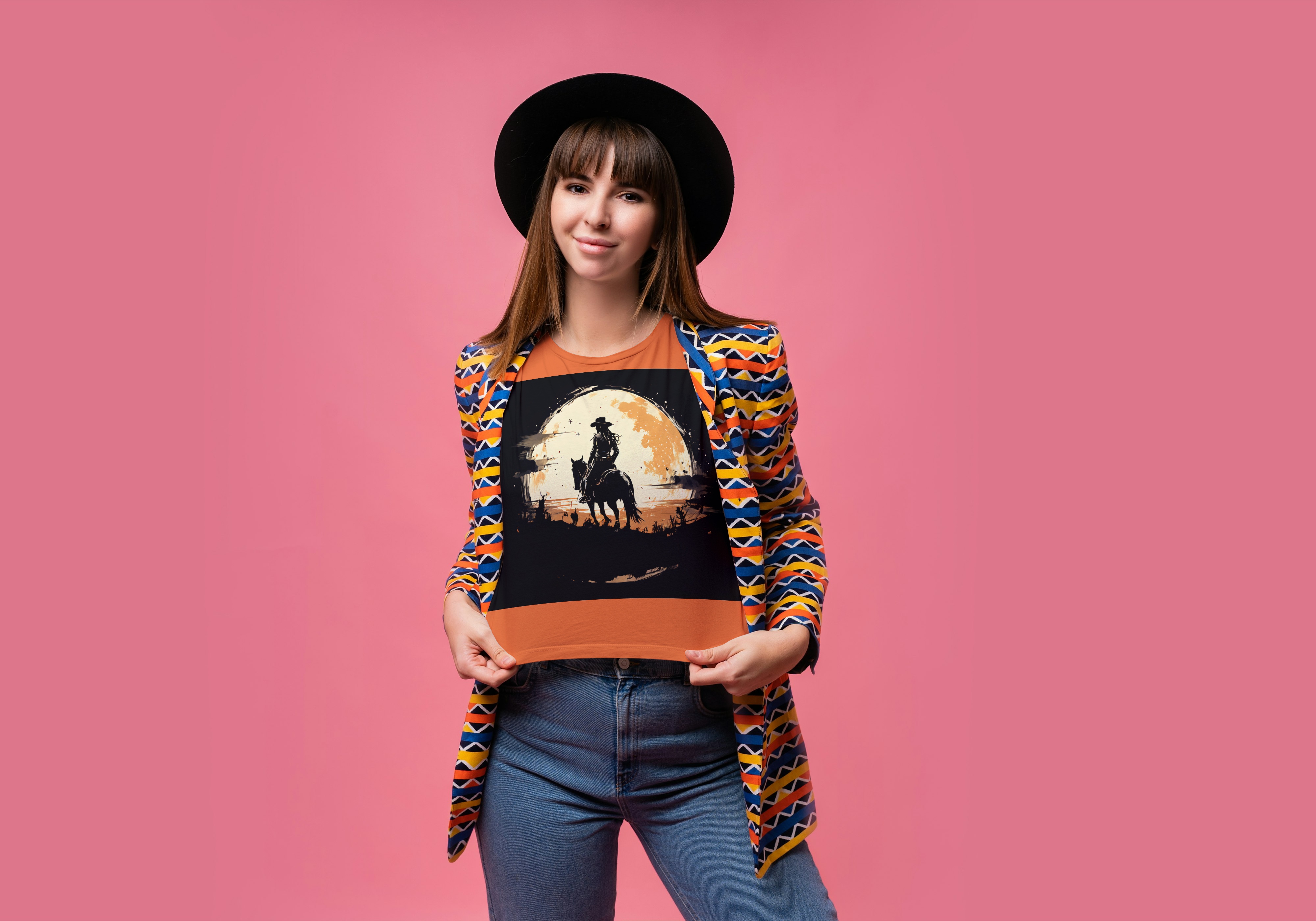 Cowgirl on Horseback Tee product thumbnail image