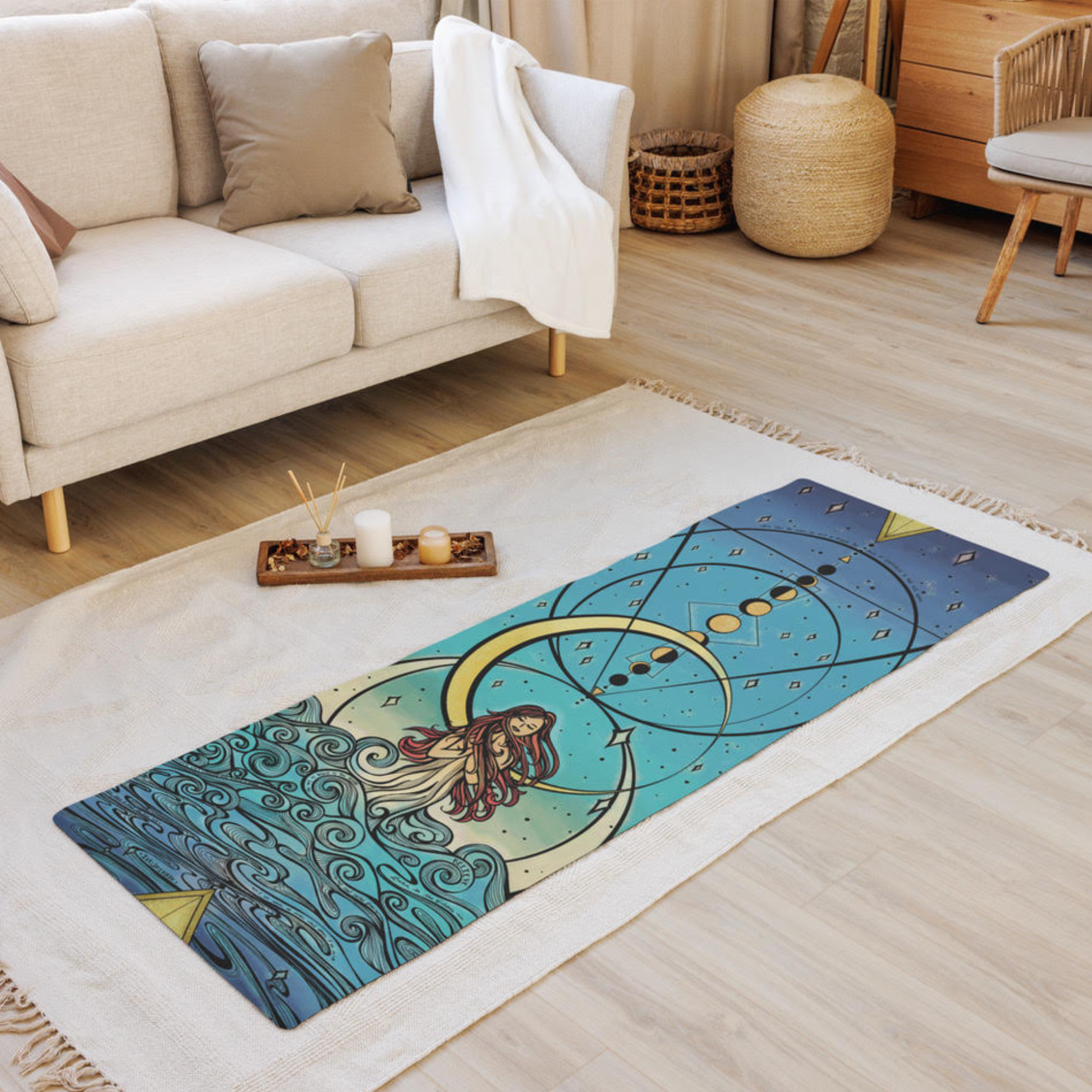 Moon Goddess Yoga Mat – Flow with Sacred Intention 🌙 product thumbnail image