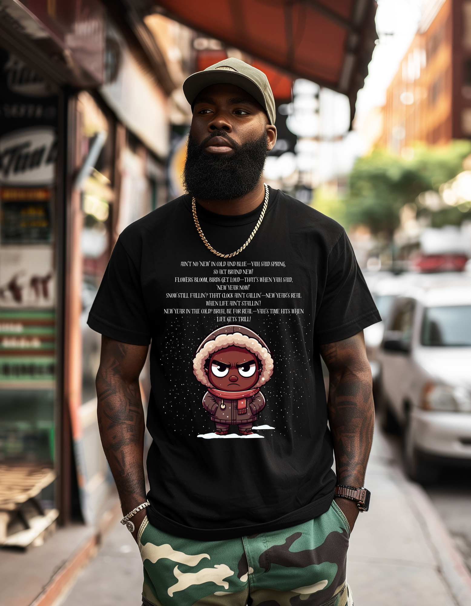 Graphic Spring Poem Tee for the Spring New Year