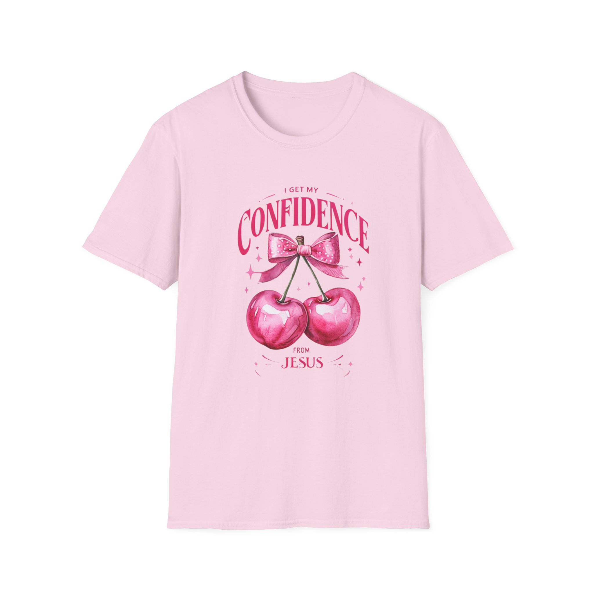 Jesus Confidence Unisex Softstyle T-Shirt product thumbnail image Jesus Confidence Unisex Softstyle T-Shirt product thumbnail image