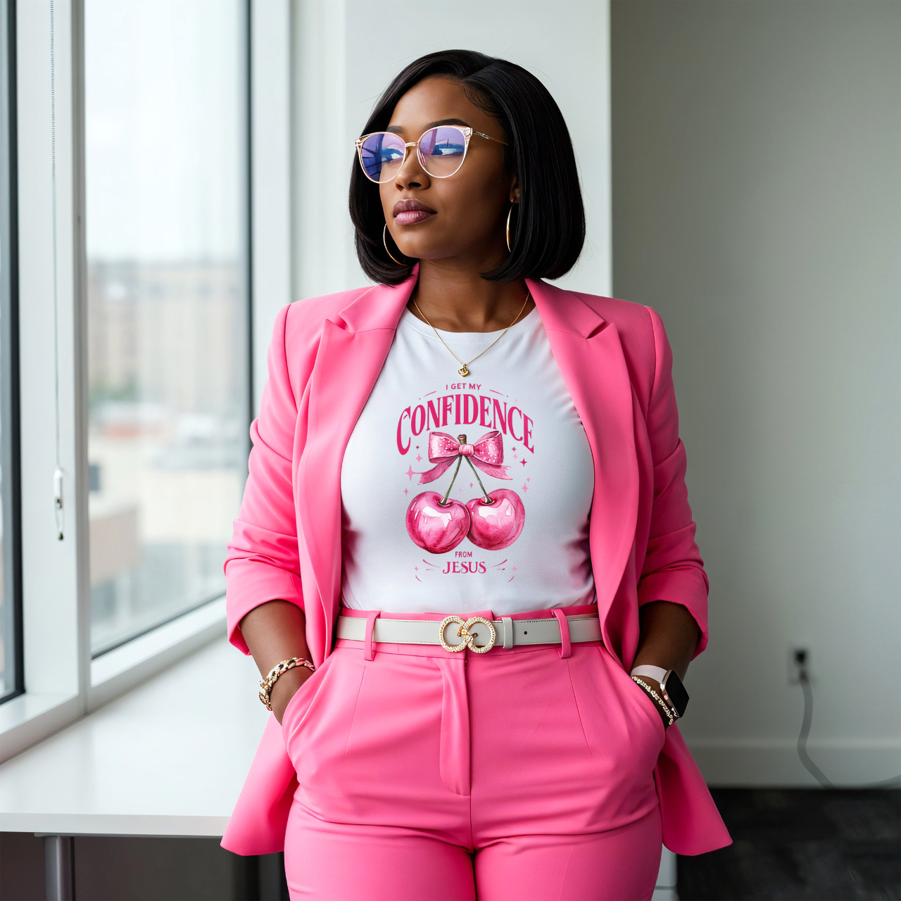 Jesus Confidence Unisex Softstyle T-Shirt product thumbnail image Jesus Confidence Unisex Softstyle T-Shirt product thumbnail image