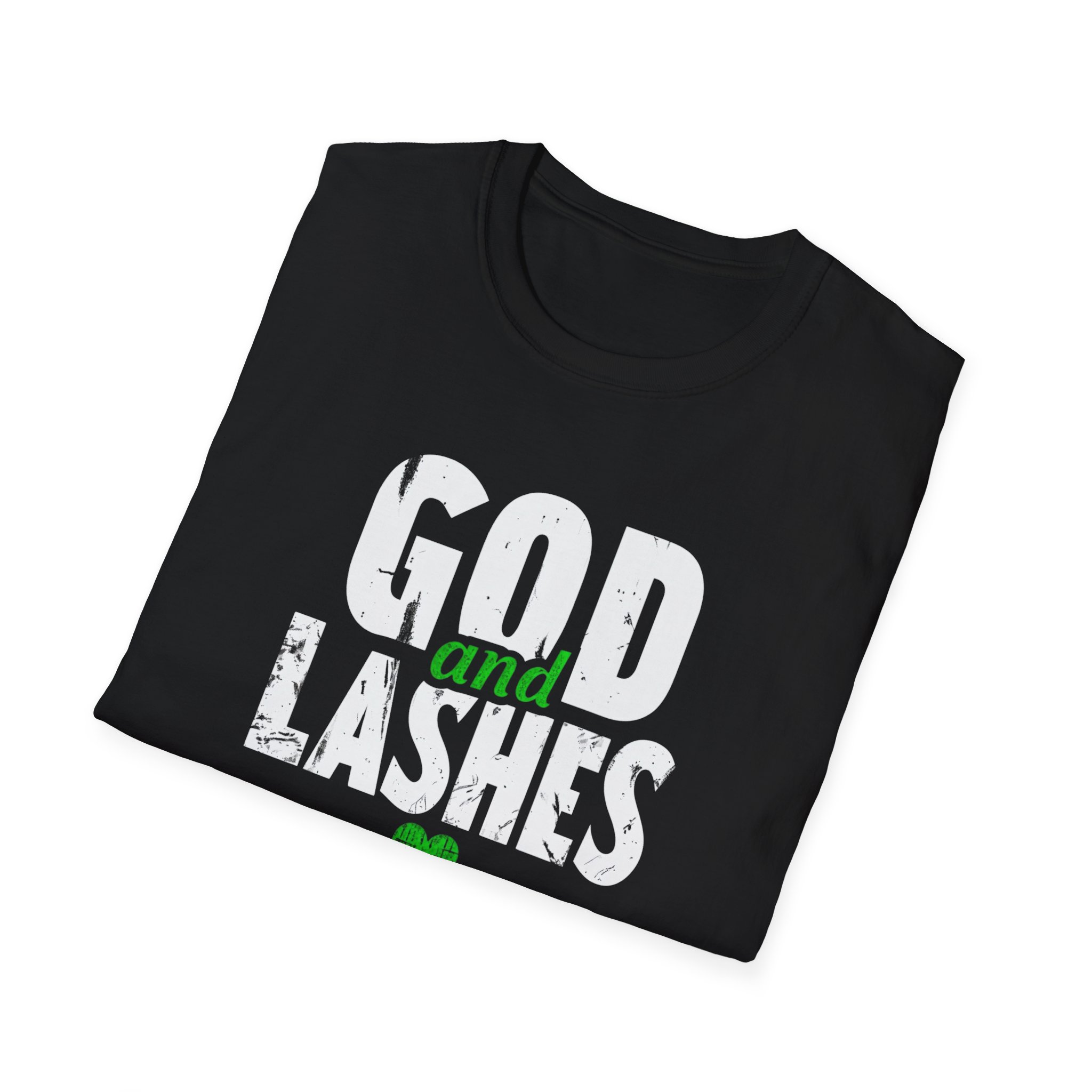 God and Lashes Unisex Softstyle T-Shirt product thumbnail image God and Lashes Unisex Softstyle T-Shirt product thumbnail image