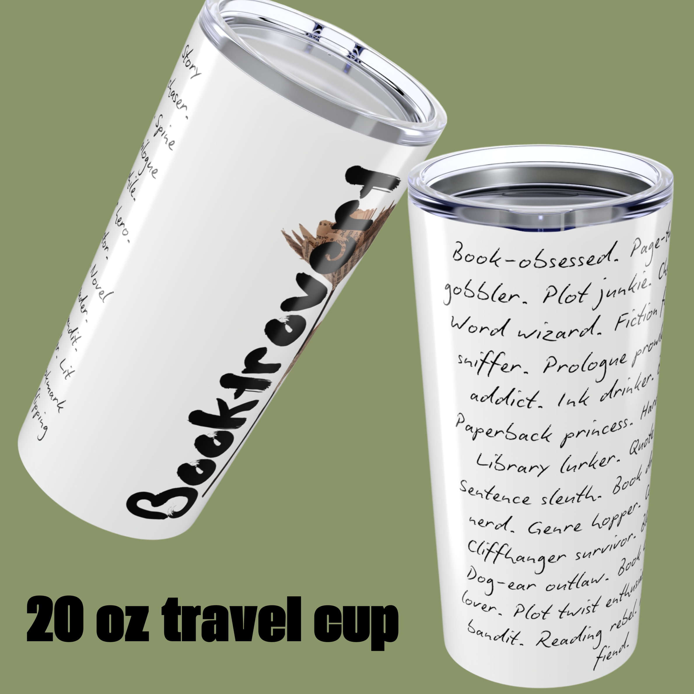 Customizable Booktrovert - Book Lover's Travel Mug, Perfect Gift for Readers, Bookish Friends, Libraries, Reading Nook product thumbnail image Customizable Booktrovert - Book Lover's Travel Mug, Perfect Gift for Readers, Bookish Friends, Libraries, Reading Nook product thumbnail image