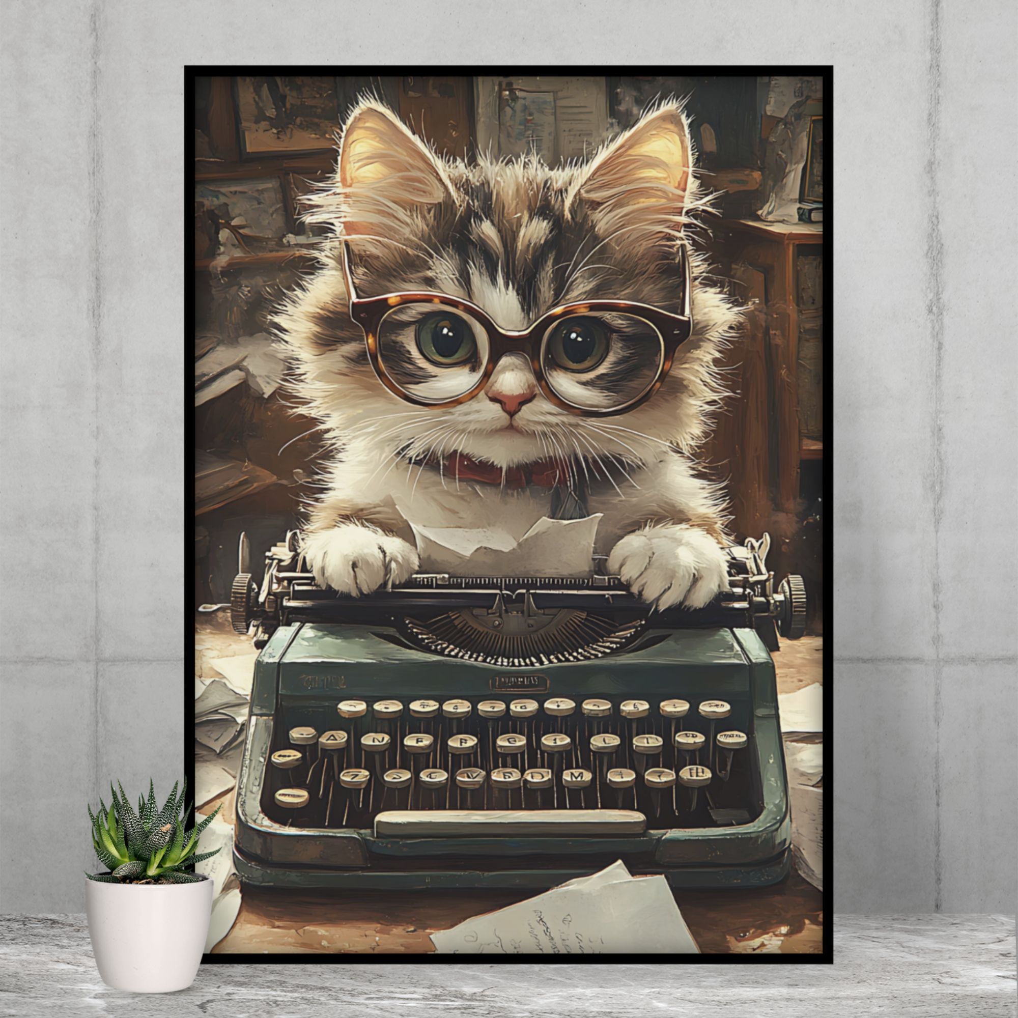 Adorable Smart Cat Poster product thumbnail image