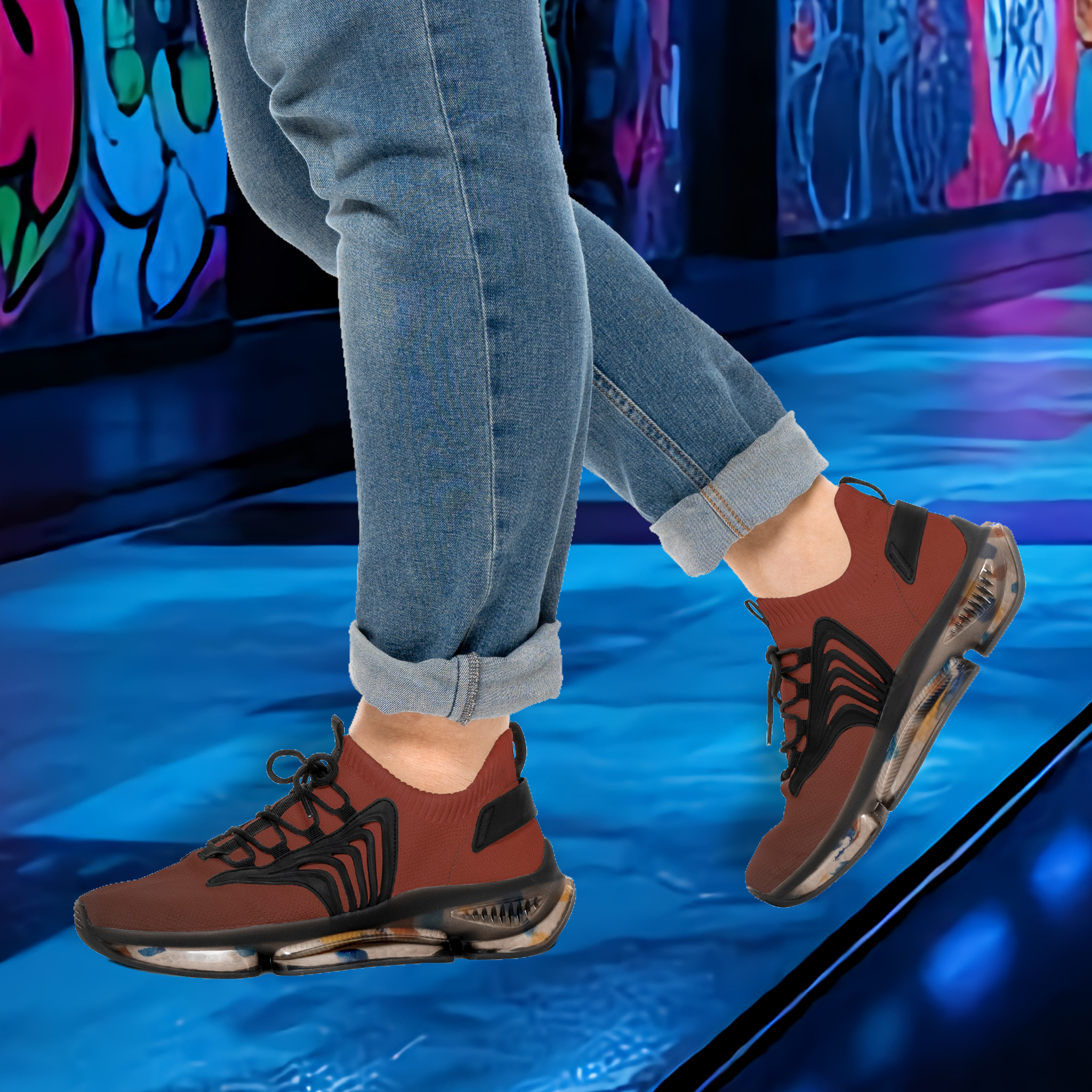 Spectral Vibes - Men's Mesh Sneakers Spectral Vibes - Men's Mesh Sneakers