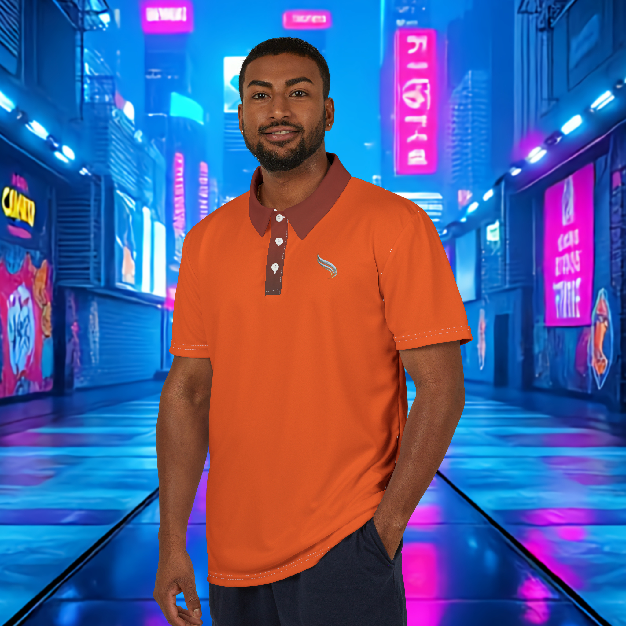 Spectral Vibes - Unisex Polo Shirt (AOP) Spectral Vibes - Unisex Polo Shirt (AOP)