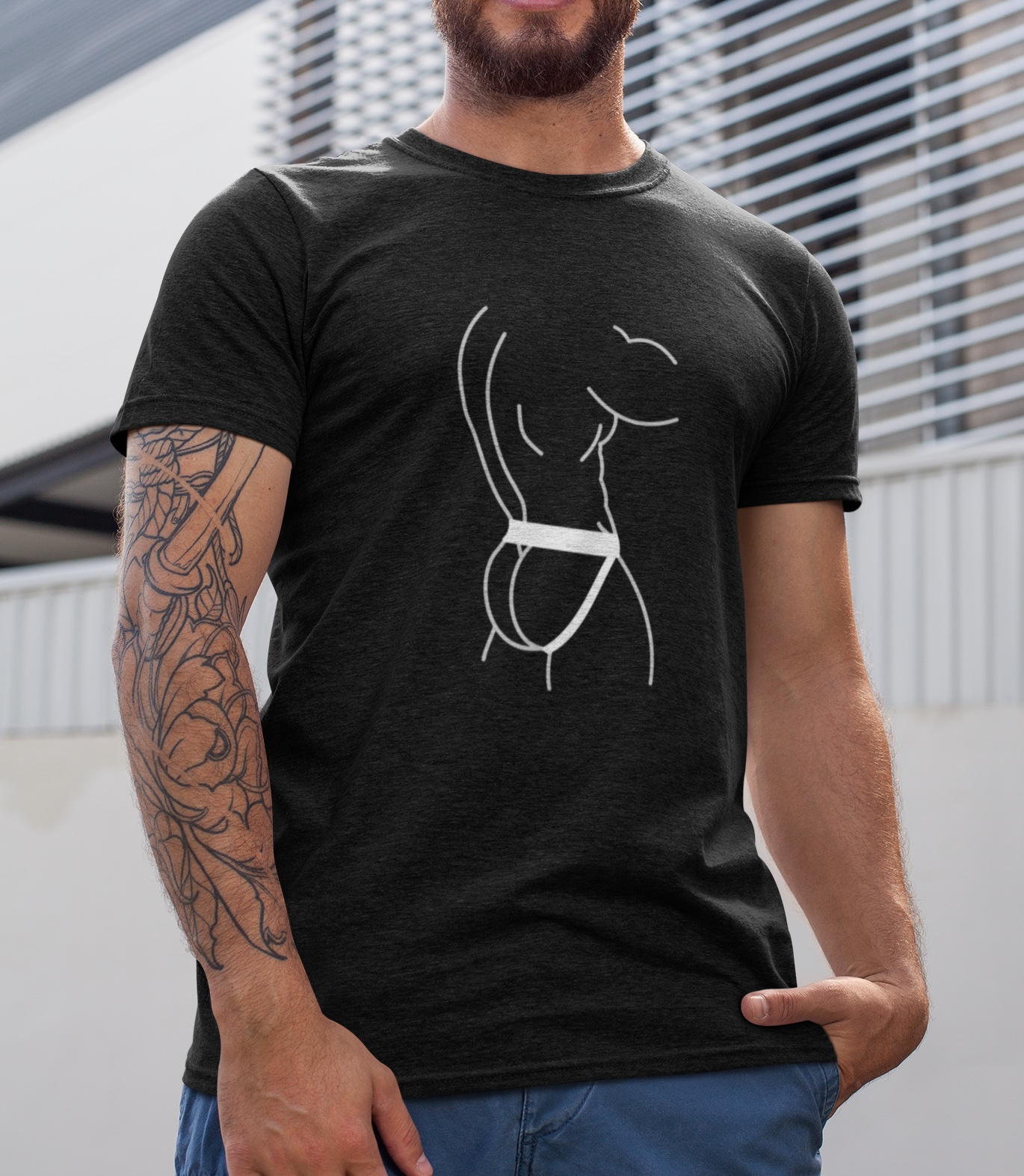 Cheeky Jock Unisex CVC Jersey T-shirt product thumbnail image Cheeky Jock Unisex CVC Jersey T-shirt product thumbnail image