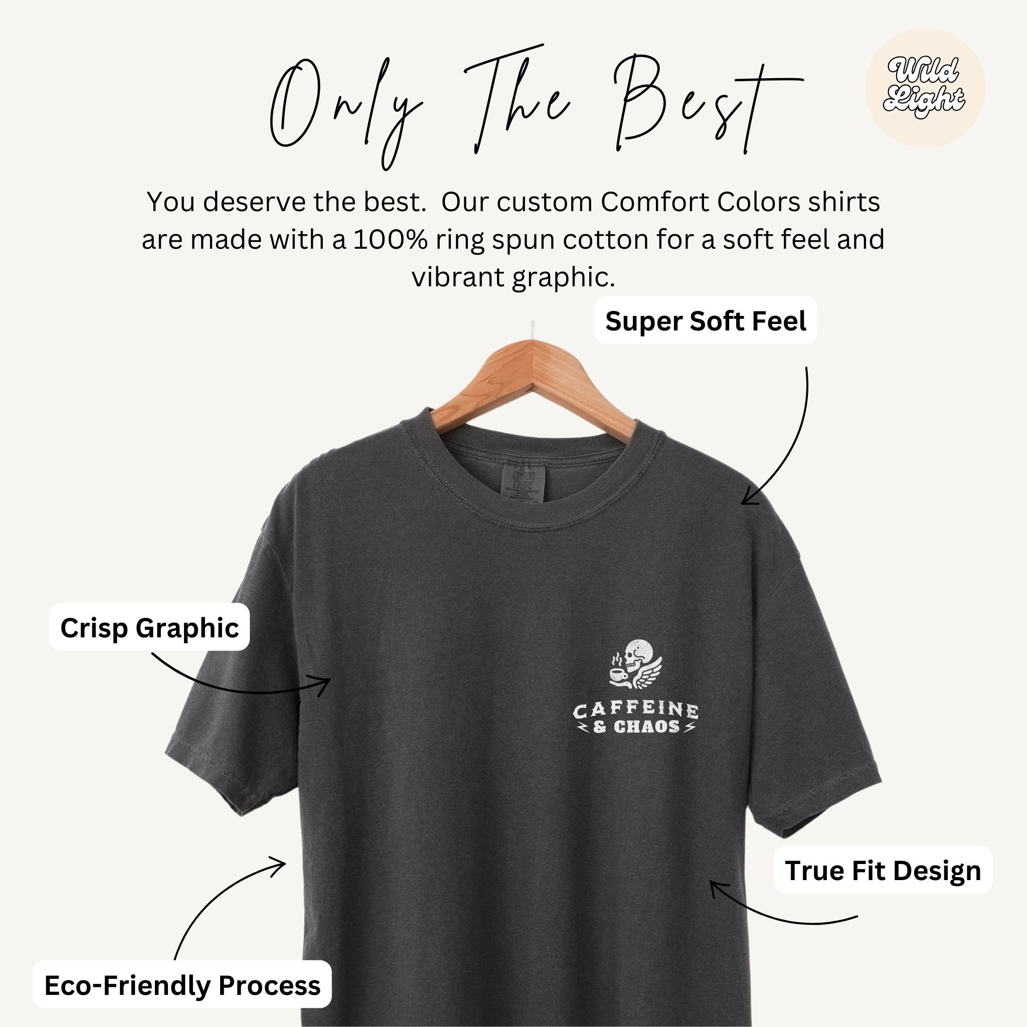 Caff & Chaos Motherhood Tee product thumbnail image Caff & Chaos Motherhood Tee product thumbnail image