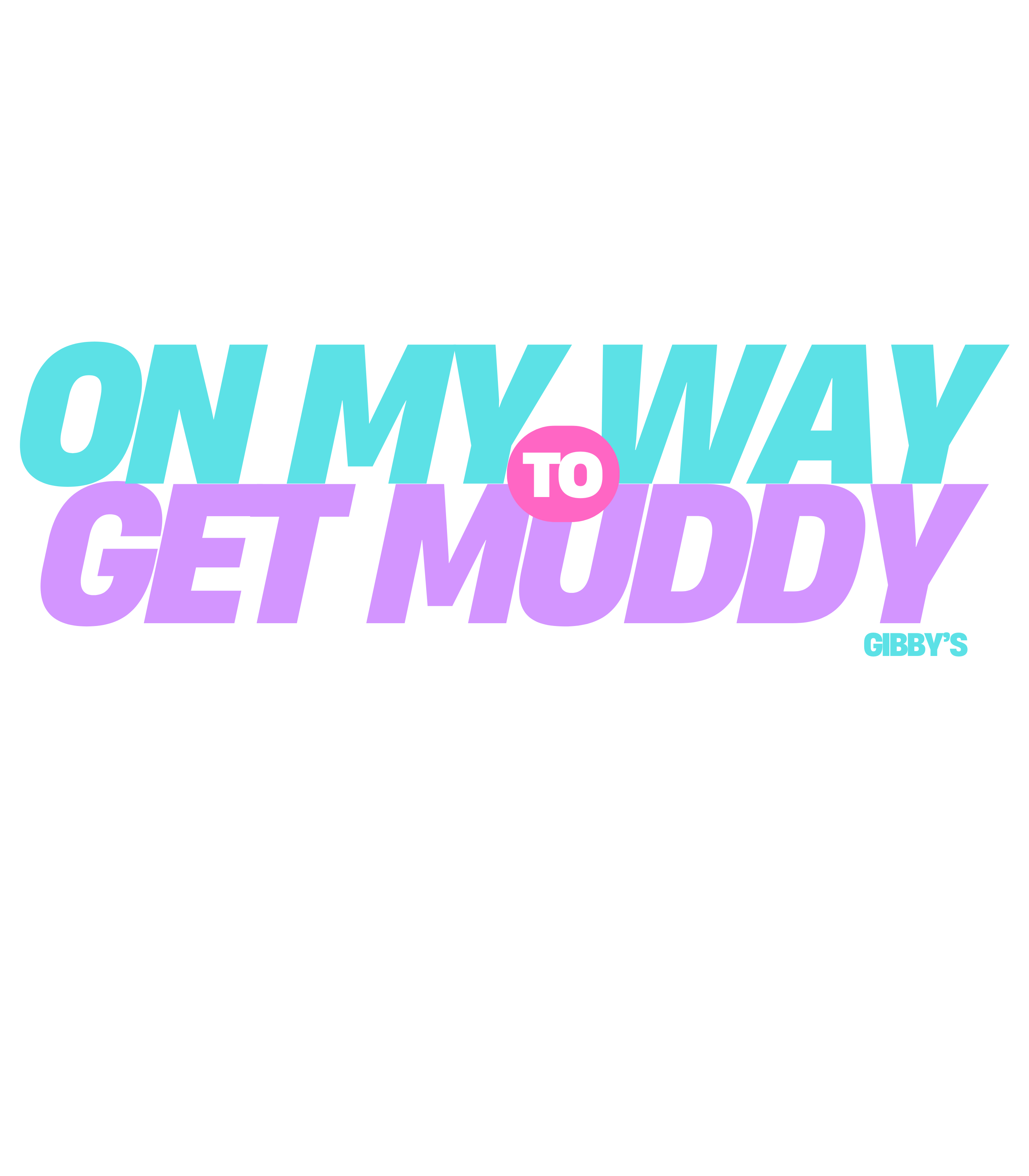 On my way to get muddy - Pastels | Kids' Get Muddy Tee - Fun Heavy Cotton T-Shirt for Outdoor Adventures product thumbnail image