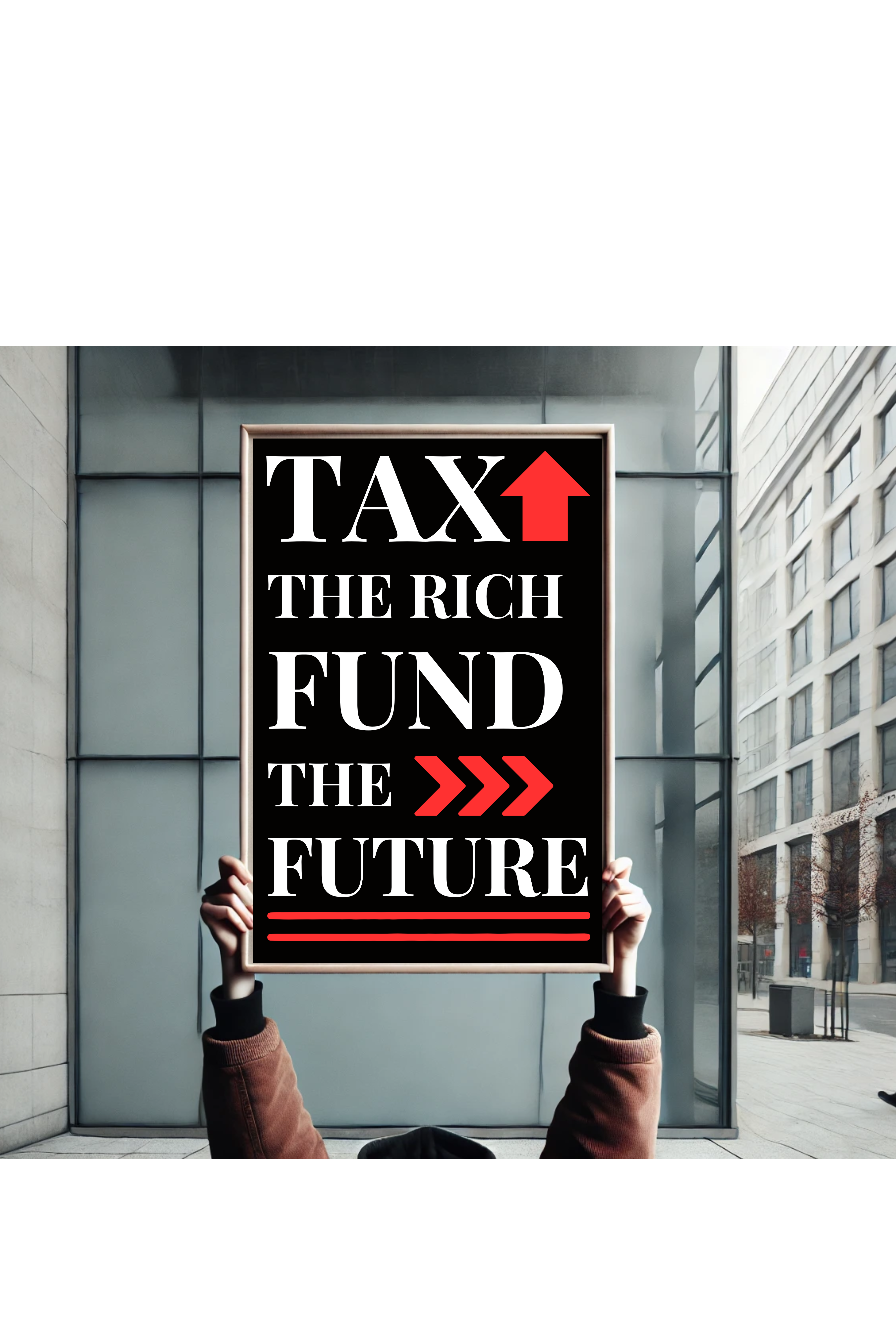 Political Rally Posters "Tax the Rich Fund the Future" product thumbnail image