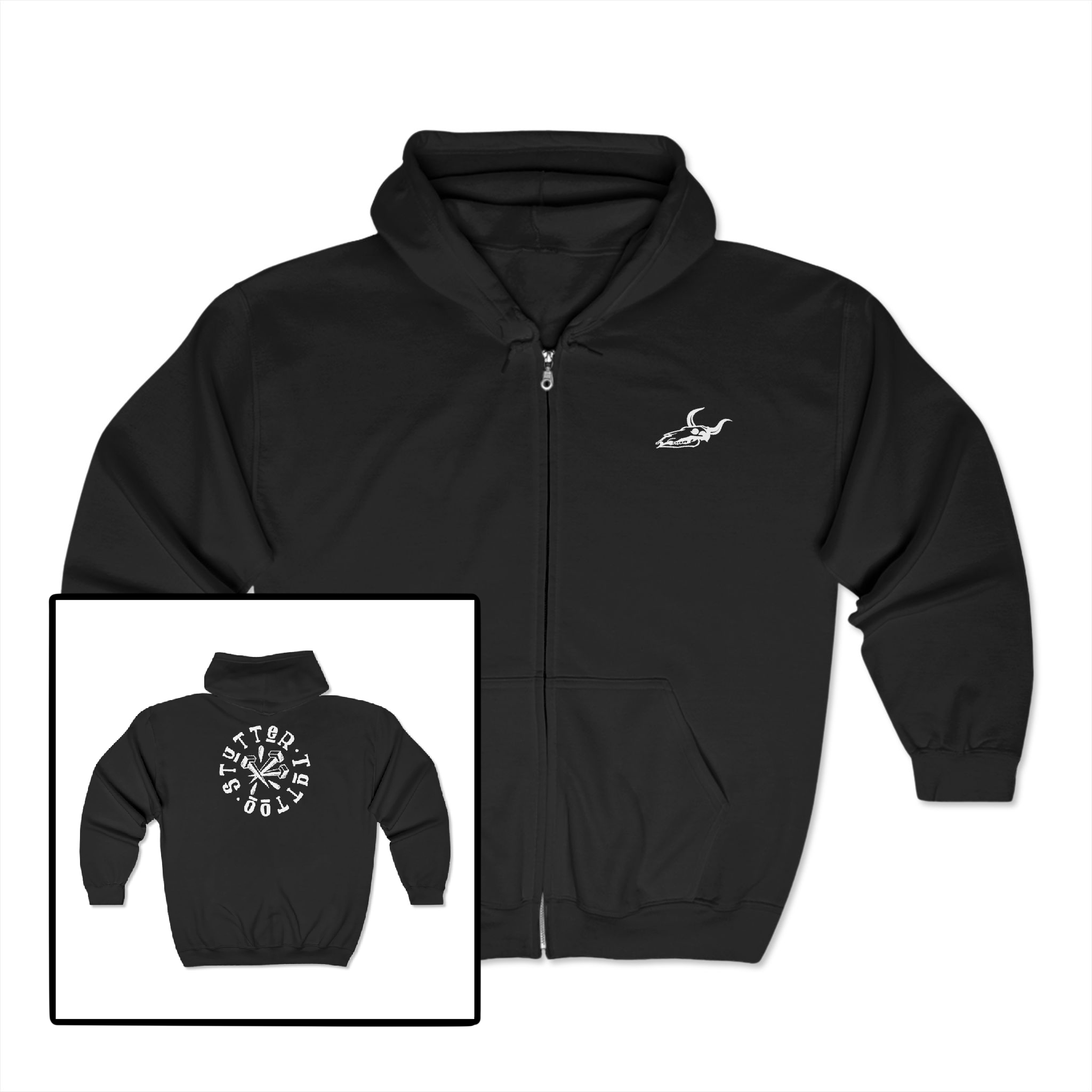 Spiked Hoodie Zip Up Spiked Hoodie Zip Up