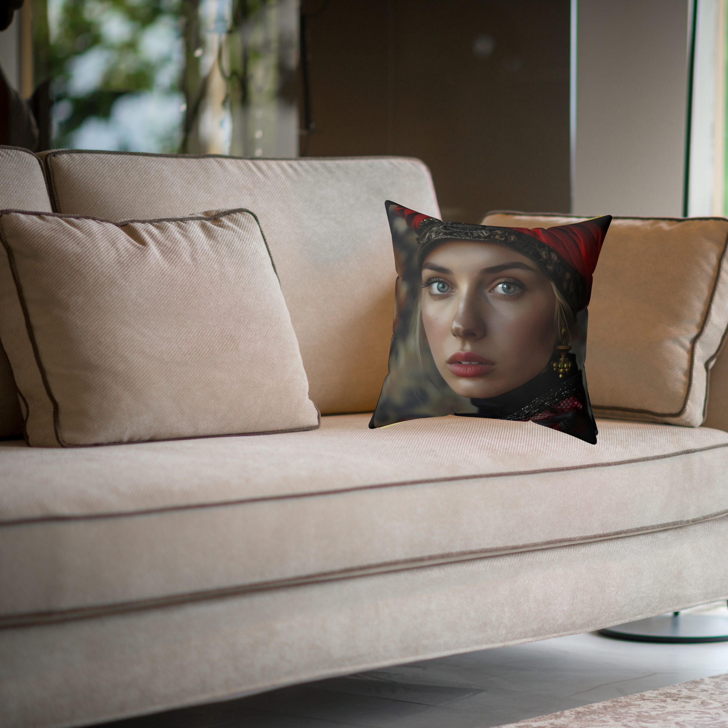 Russian Princess Square Pillow Russian Princess Square Pillow