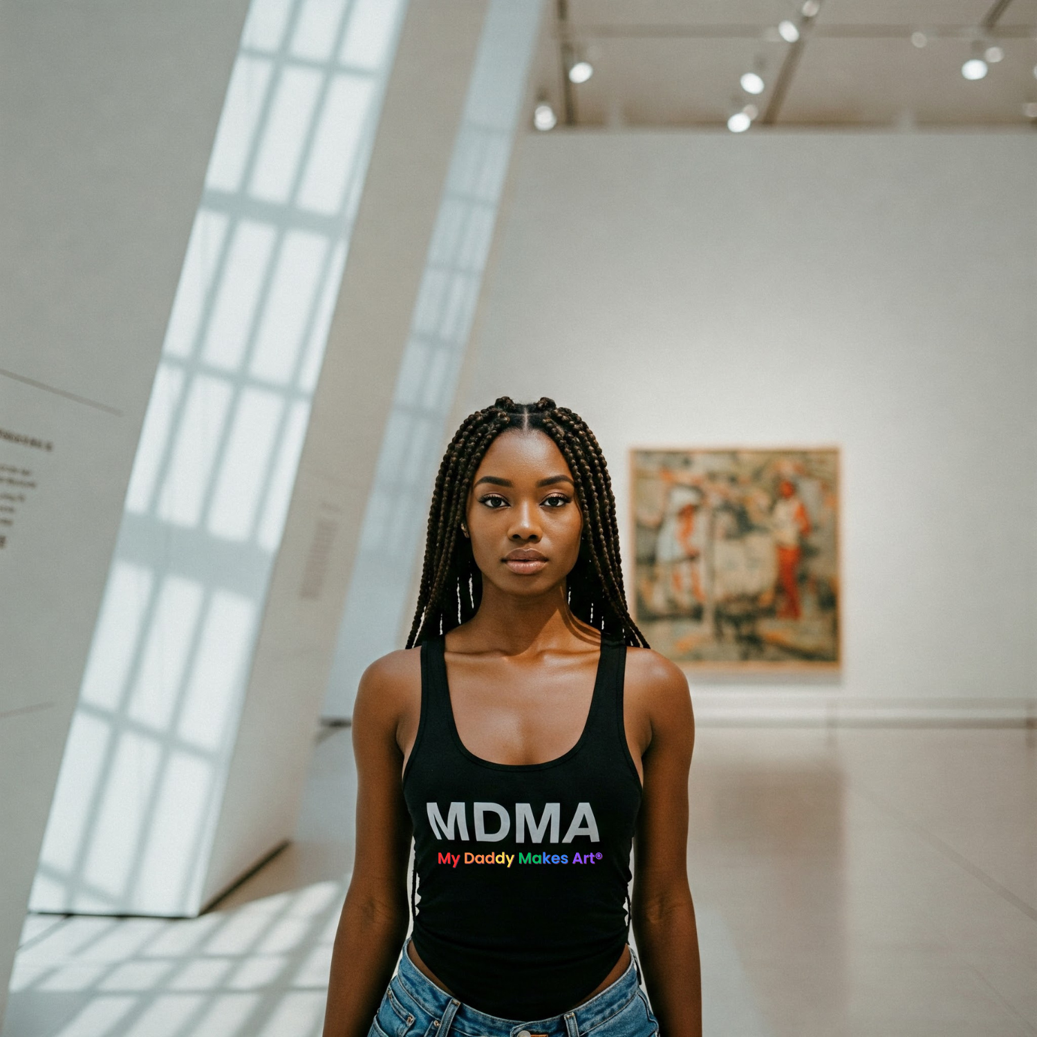 My Daddy Makes Art® Pride Tank Top product thumbnail image