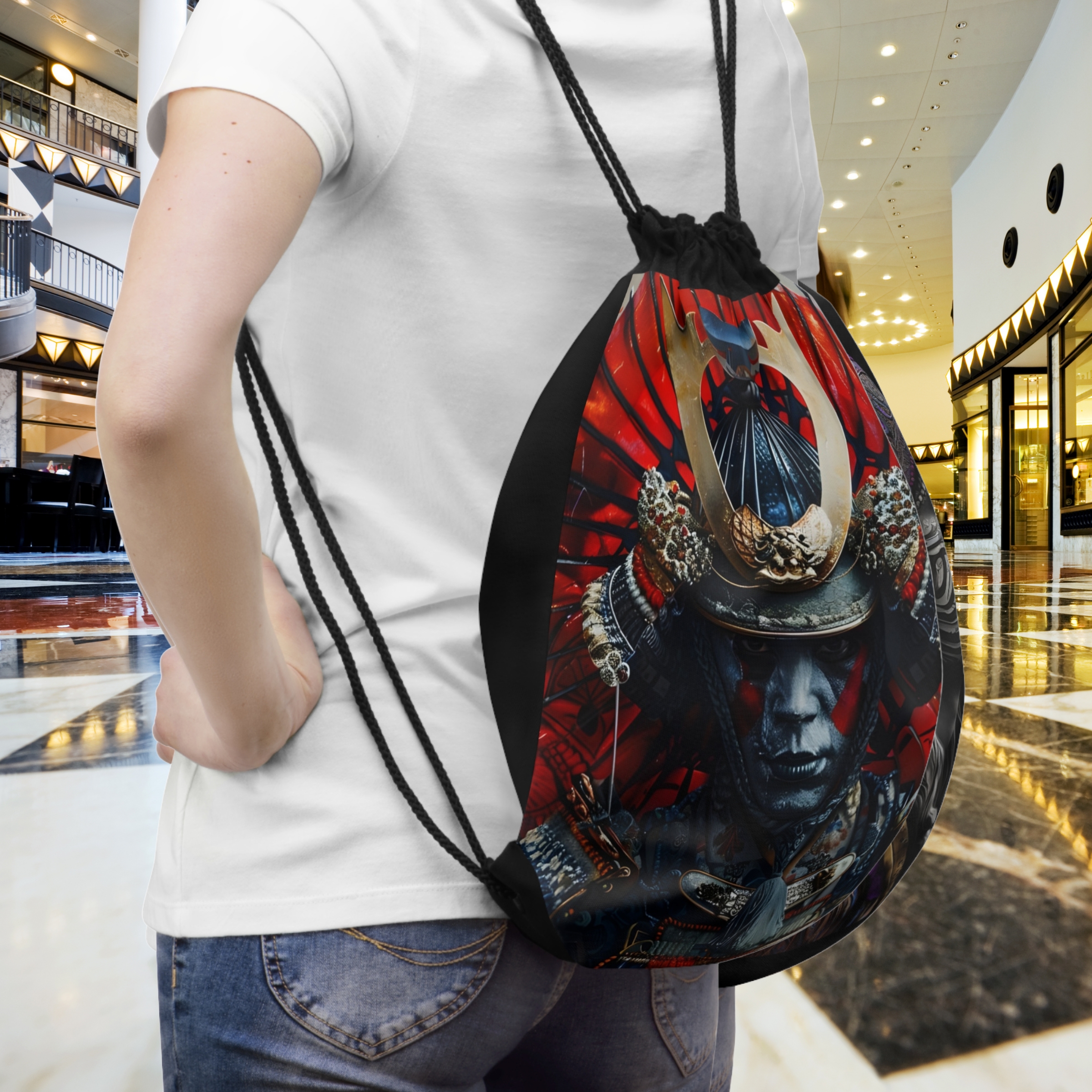 Samurai Warrior Drawstring Bag product thumbnail image Samurai Warrior Drawstring Bag product thumbnail image