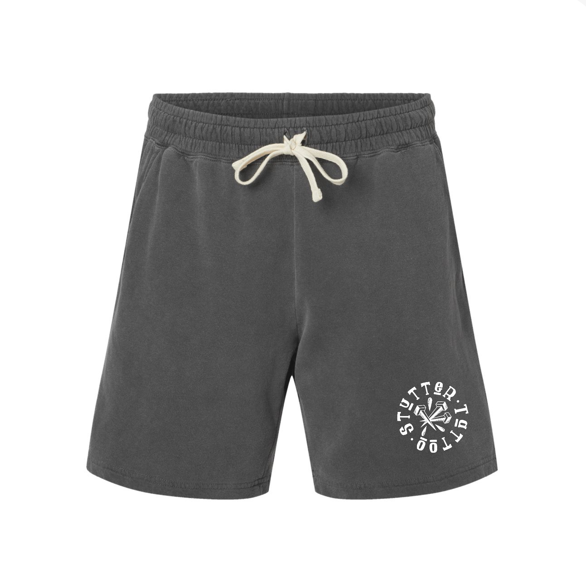 Spiked-Dyed Lightweight Fleece Sweat Shorts Spiked-Dyed Lightweight Fleece Sweat Shorts
