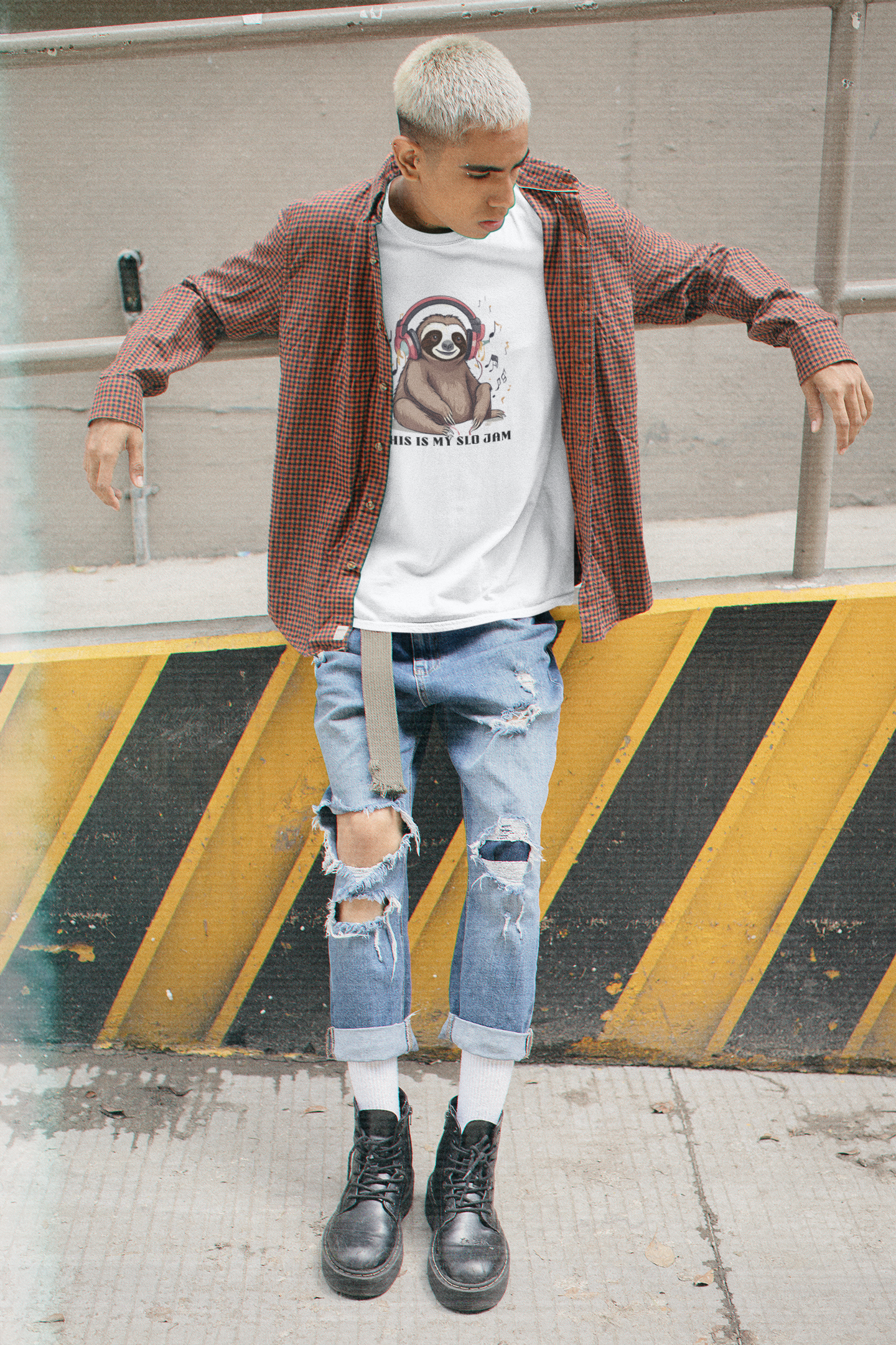 Sloth Softstyle T-Shirt - 'This is my Slo jam sloth' product thumbnail image