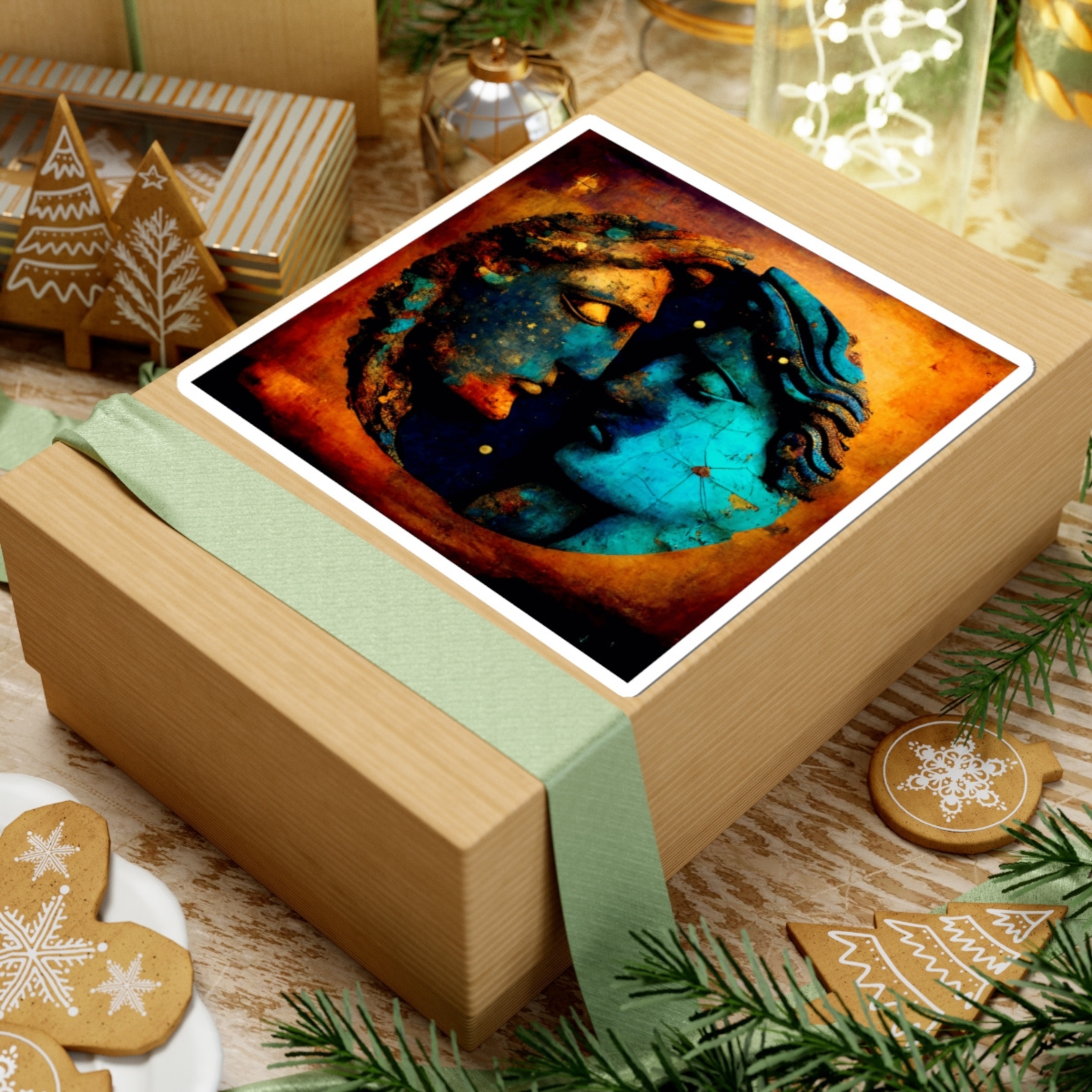 Gemini the Twins Astrological Sign Kiss-Cut Stickers Gemini the Twins Astrological Sign Kiss-Cut Stickers