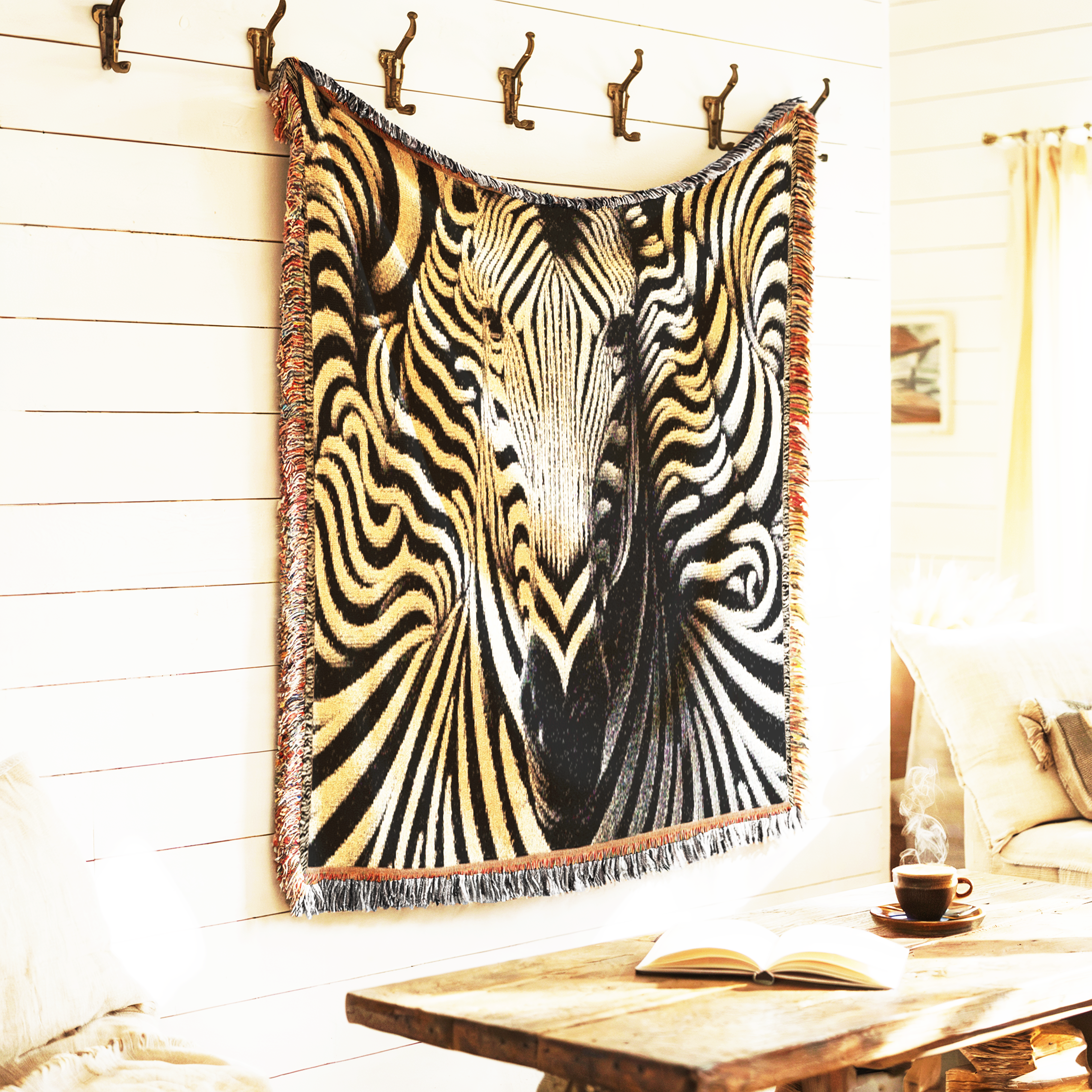 Zebra Abstract Tapestry Quilt Woven Blanket Textile Modern Tapestry Quilt product thumbnail image Zebra Abstract Tapestry Quilt Woven Blanket Textile Modern Tapestry Quilt product thumbnail image