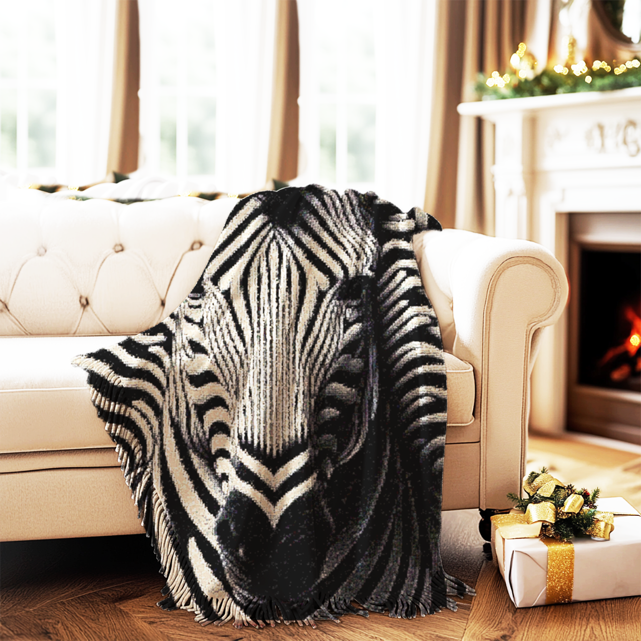 Zebra Abstract Tapestry Quilt Woven Blanket Textile Modern Tapestry Quilt product thumbnail image Zebra Abstract Tapestry Quilt Woven Blanket Textile Modern Tapestry Quilt product thumbnail image