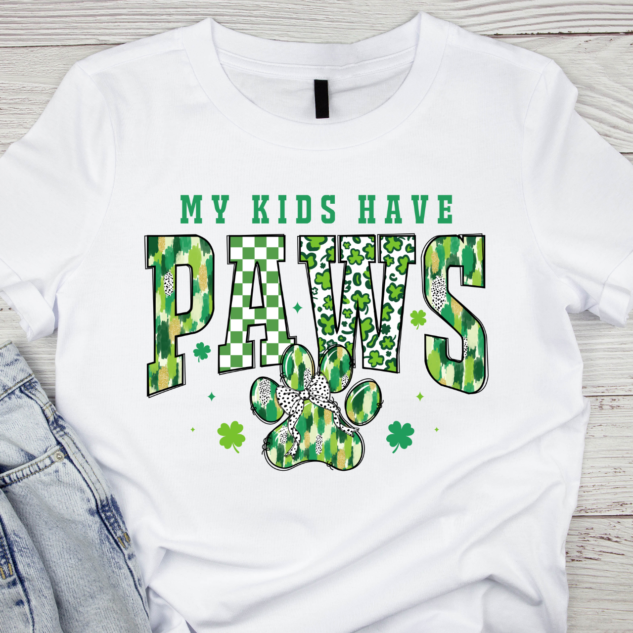 St Patricks Day Softstyle T-Shirt - Dog Life - My Kids Have Paws St Patricks Day Softstyle T-Shirt - Dog Life - My Kids Have Paws