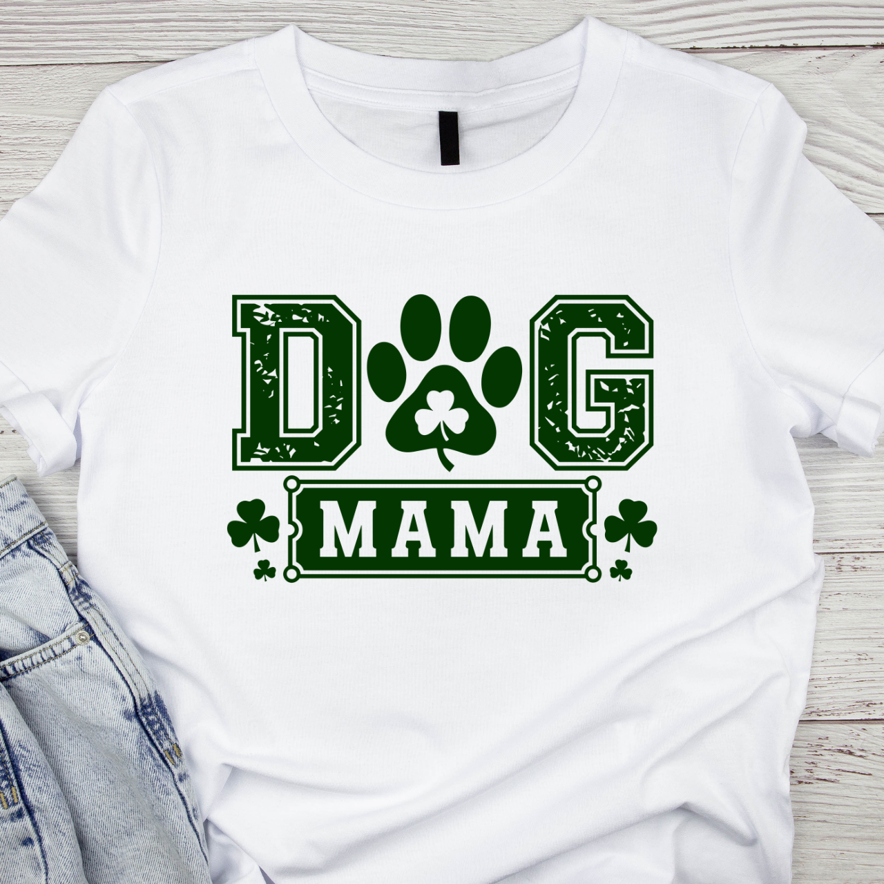 Dog Mama St Patricks Day Paws T-Shirt Dog Mama St Patricks Day Paws T-Shirt