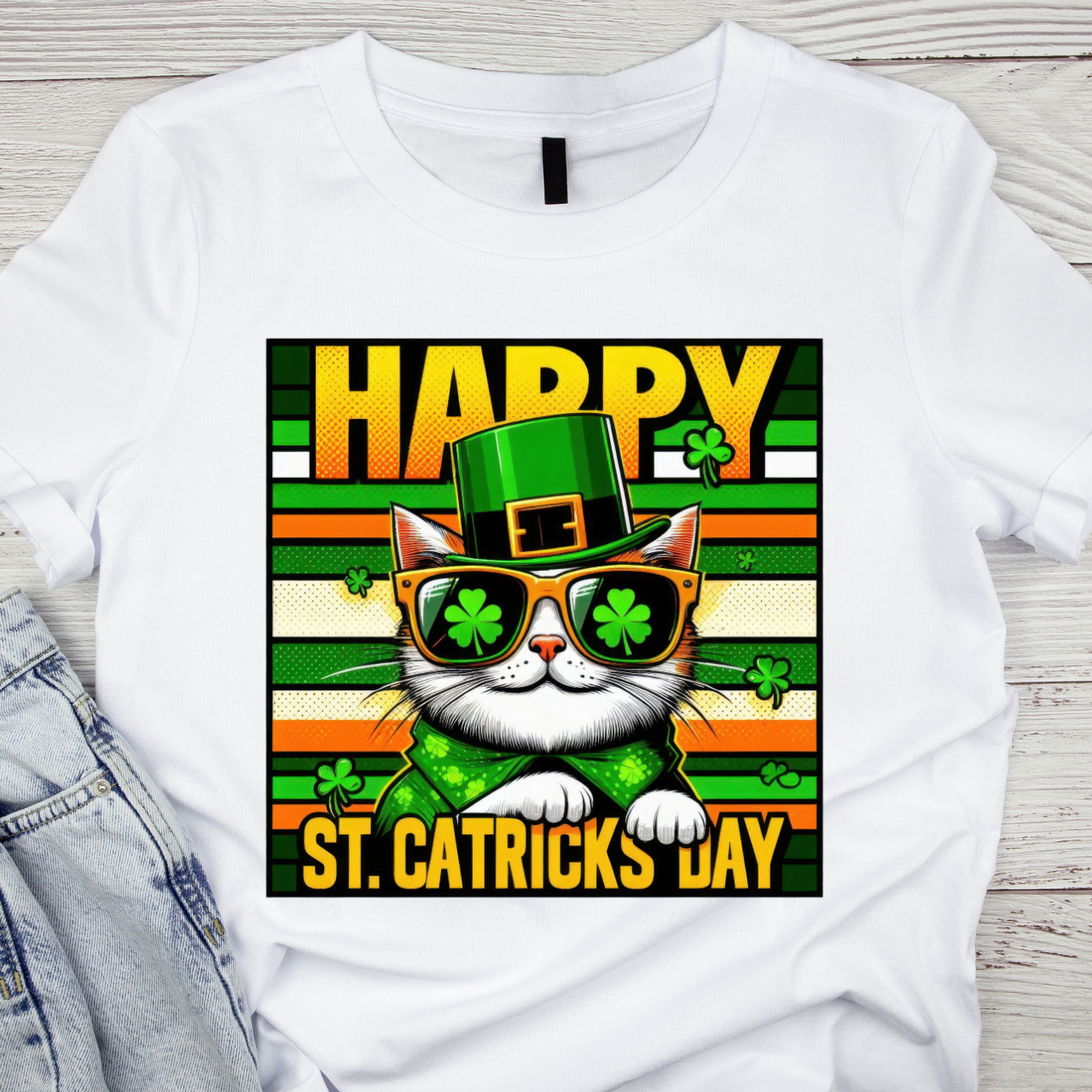 Cat Lover T-Shirt - St Catricks Day Cat Lover T-Shirt - St Catricks Day