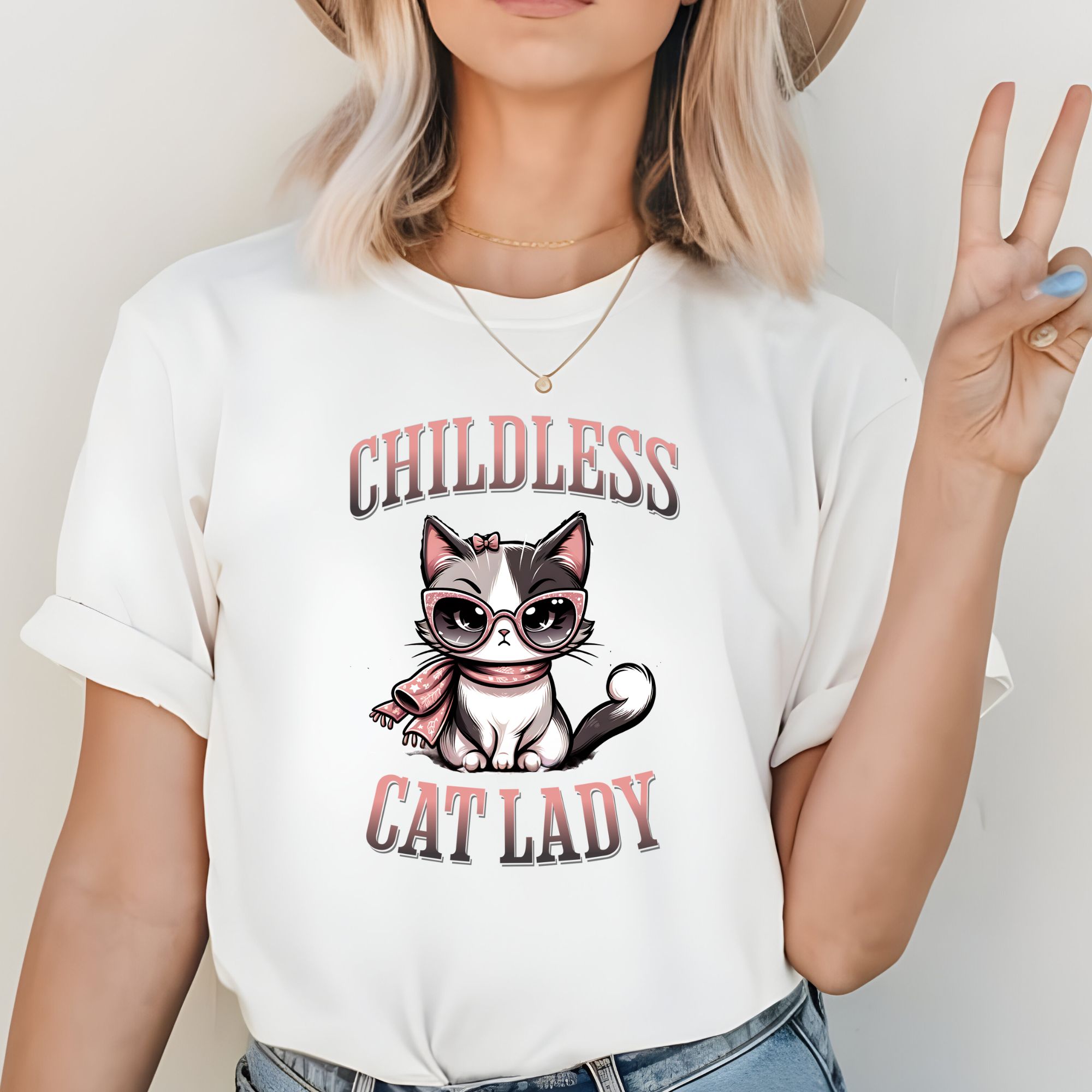 Childless Cat Lady Shirt product thumbnail image