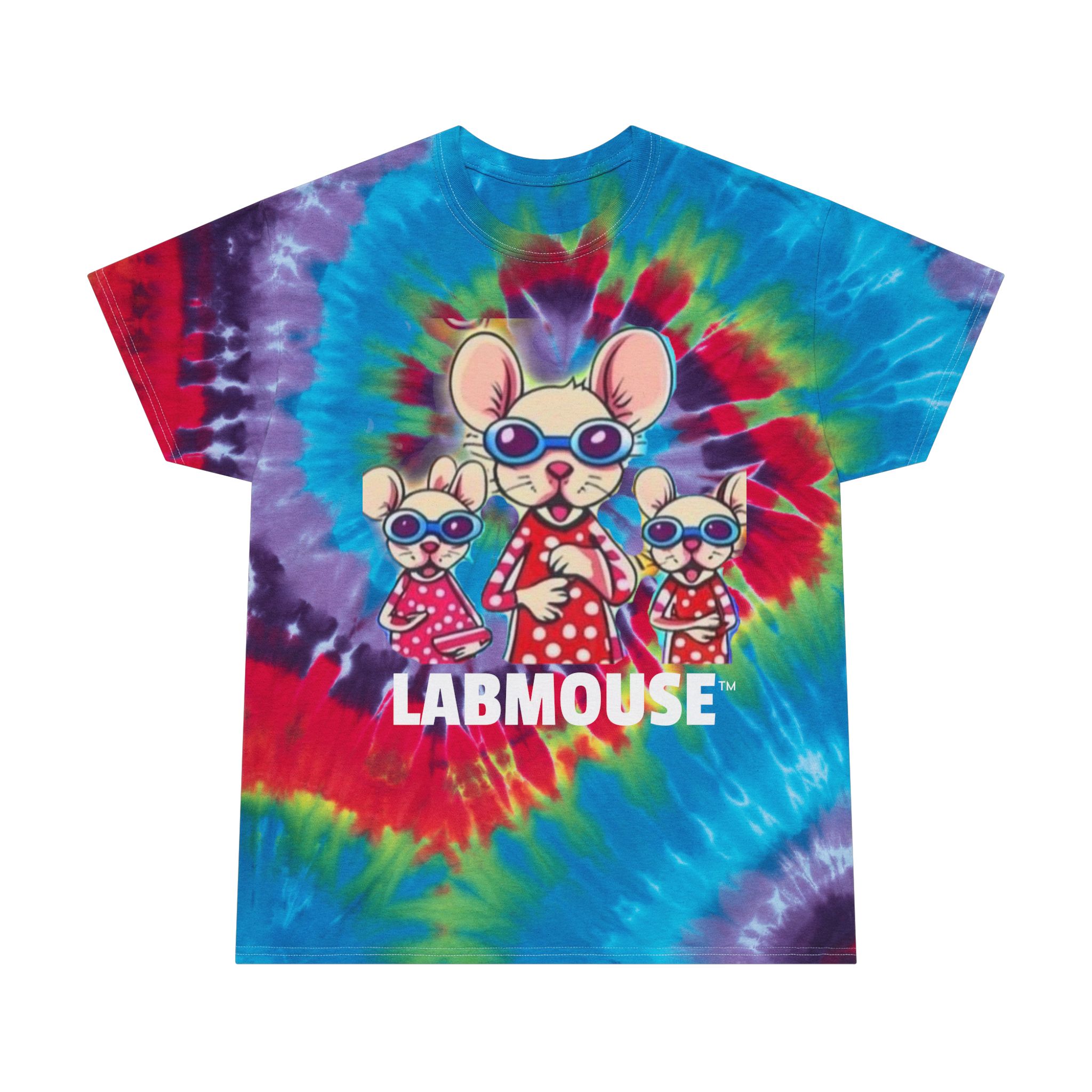 Tie-Dye Tee, Retro LabMouse T-Shirt product thumbnail image