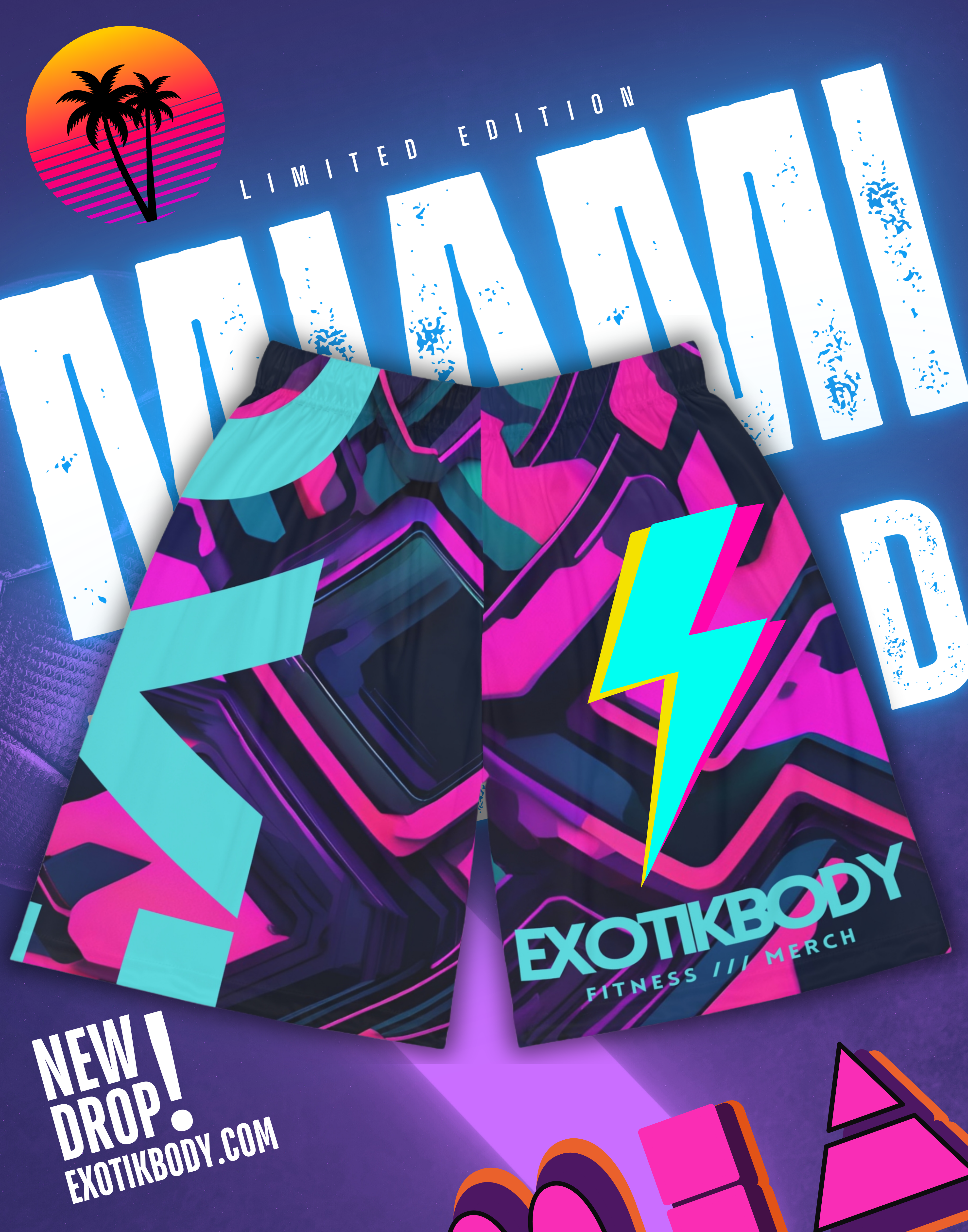 Miami Camo Shorts product thumbnail image Miami Camo Shorts product thumbnail image