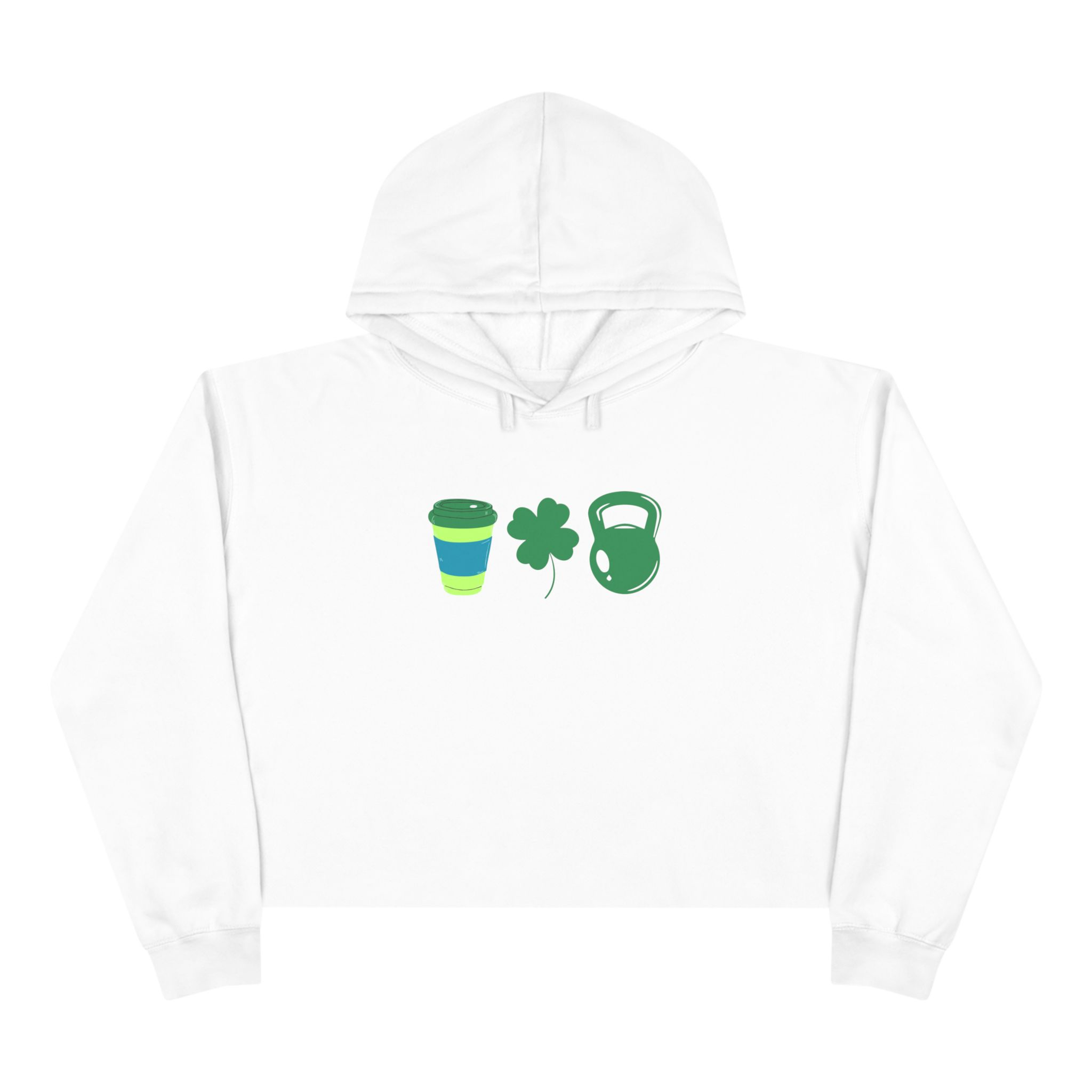Lucky Barbell Cropped Hoodie🍀 product thumbnail image Lucky Barbell Cropped Hoodie🍀 product thumbnail image
