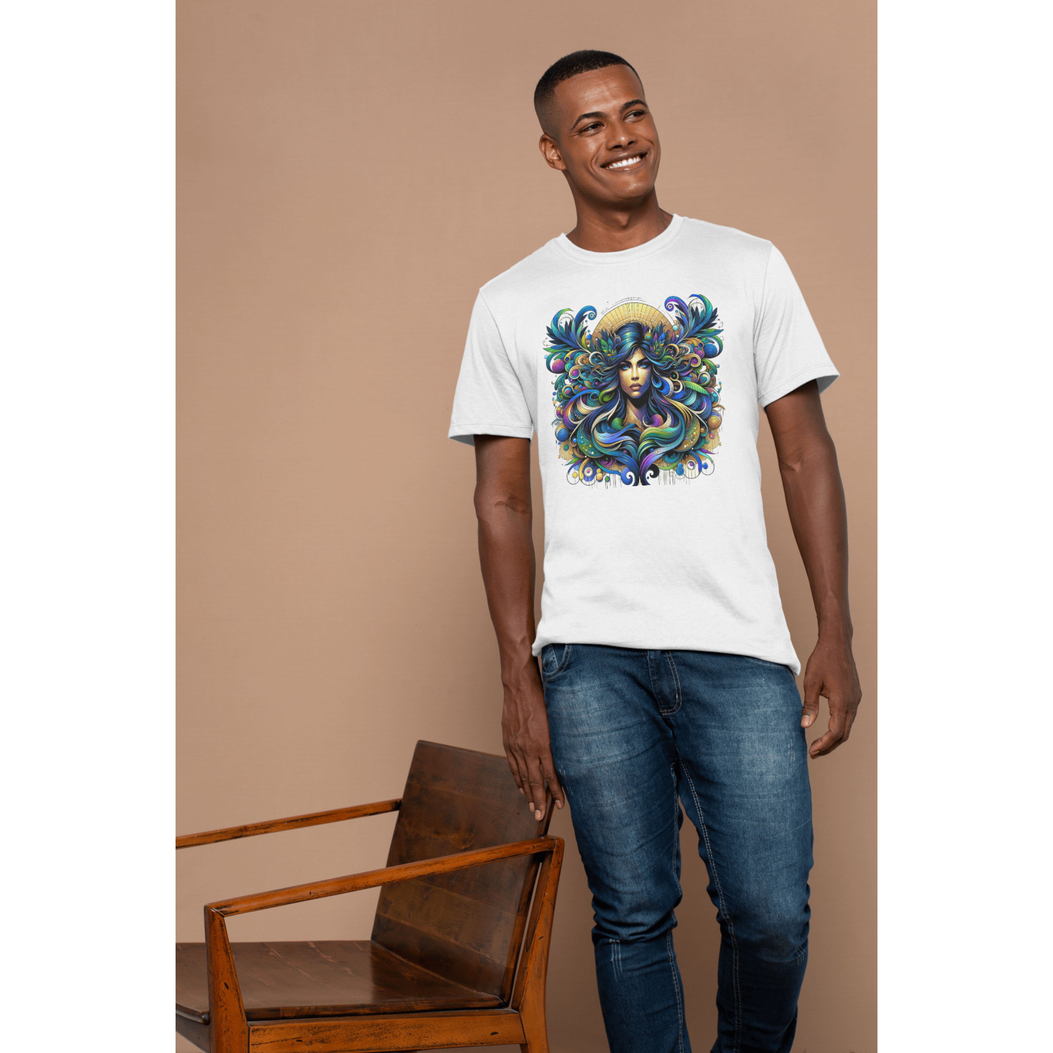 Vibrant Bohemian Unisex Softstyle T-Shirt – Artistic Floral Design for Free Spirits product thumbnail image Vibrant Bohemian Unisex Softstyle T-Shirt – Artistic Floral Design for Free Spirits product thumbnail image