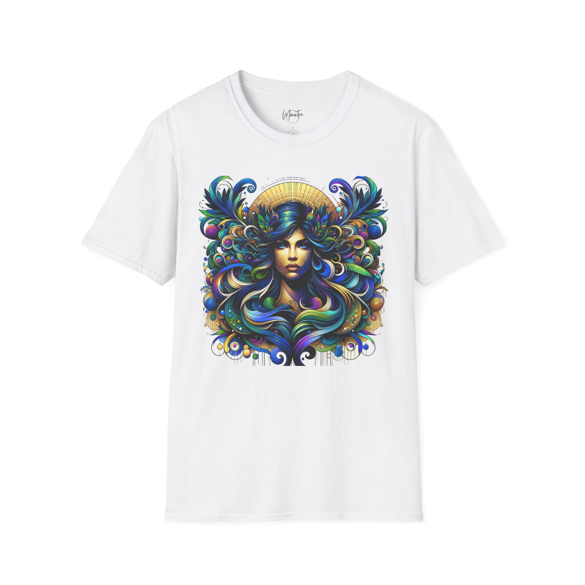 Vibrant Bohemian Unisex Softstyle T-Shirt – Artistic Floral Design for Free Spirits product thumbnail image Vibrant Bohemian Unisex Softstyle T-Shirt – Artistic Floral Design for Free Spirits product thumbnail image