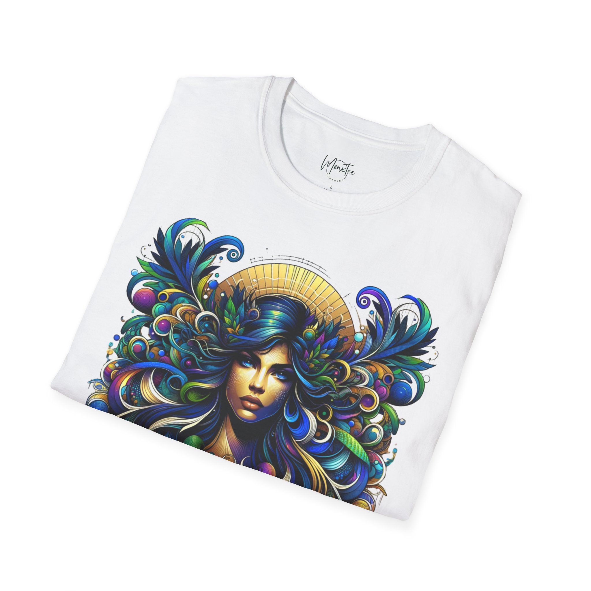 Vibrant Bohemian Unisex Softstyle T-Shirt – Artistic Floral Design for Free Spirits product thumbnail image Vibrant Bohemian Unisex Softstyle T-Shirt – Artistic Floral Design for Free Spirits product thumbnail image