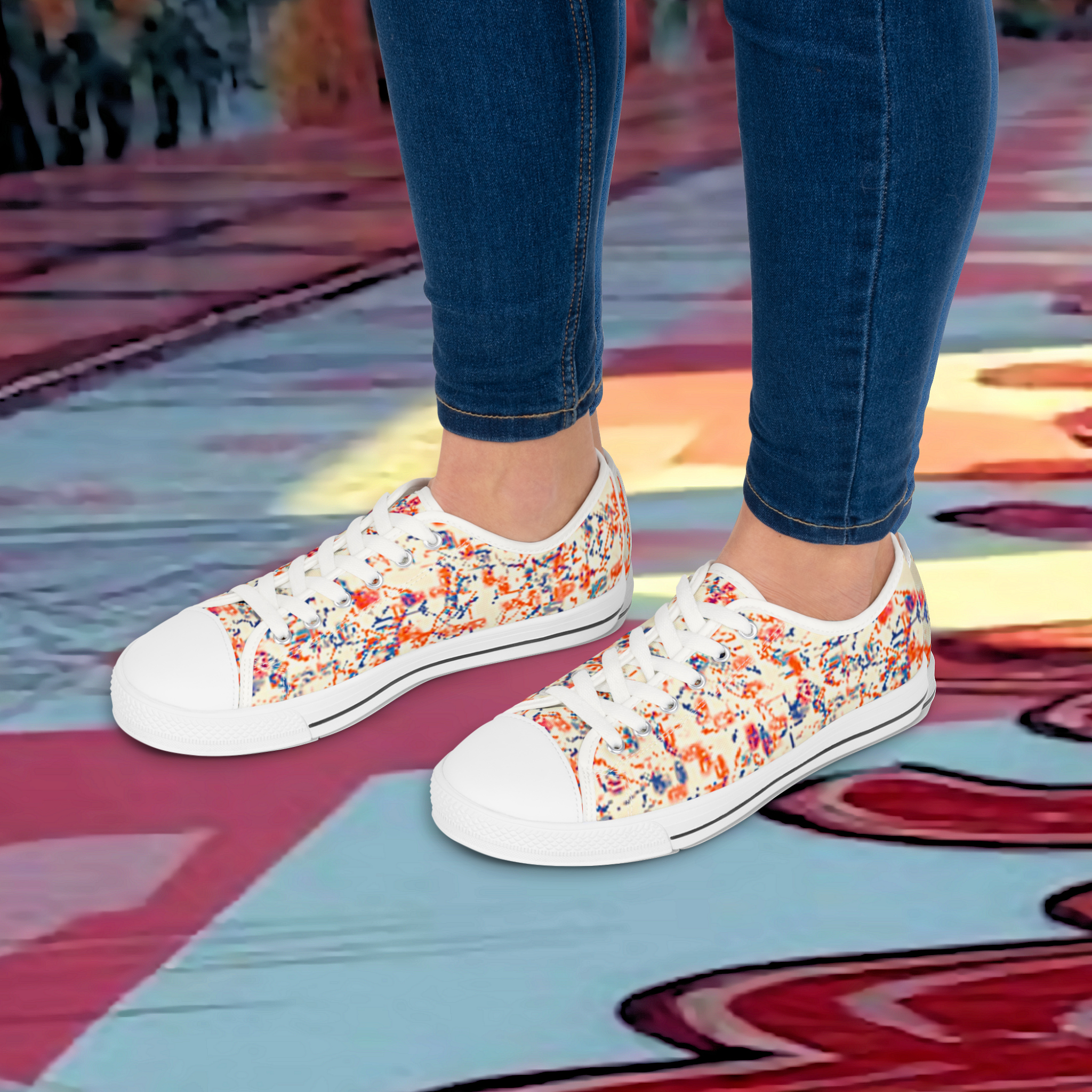 Fractal Moments - Men's Low Top Sneakers Fractal Moments - Men's Low Top Sneakers