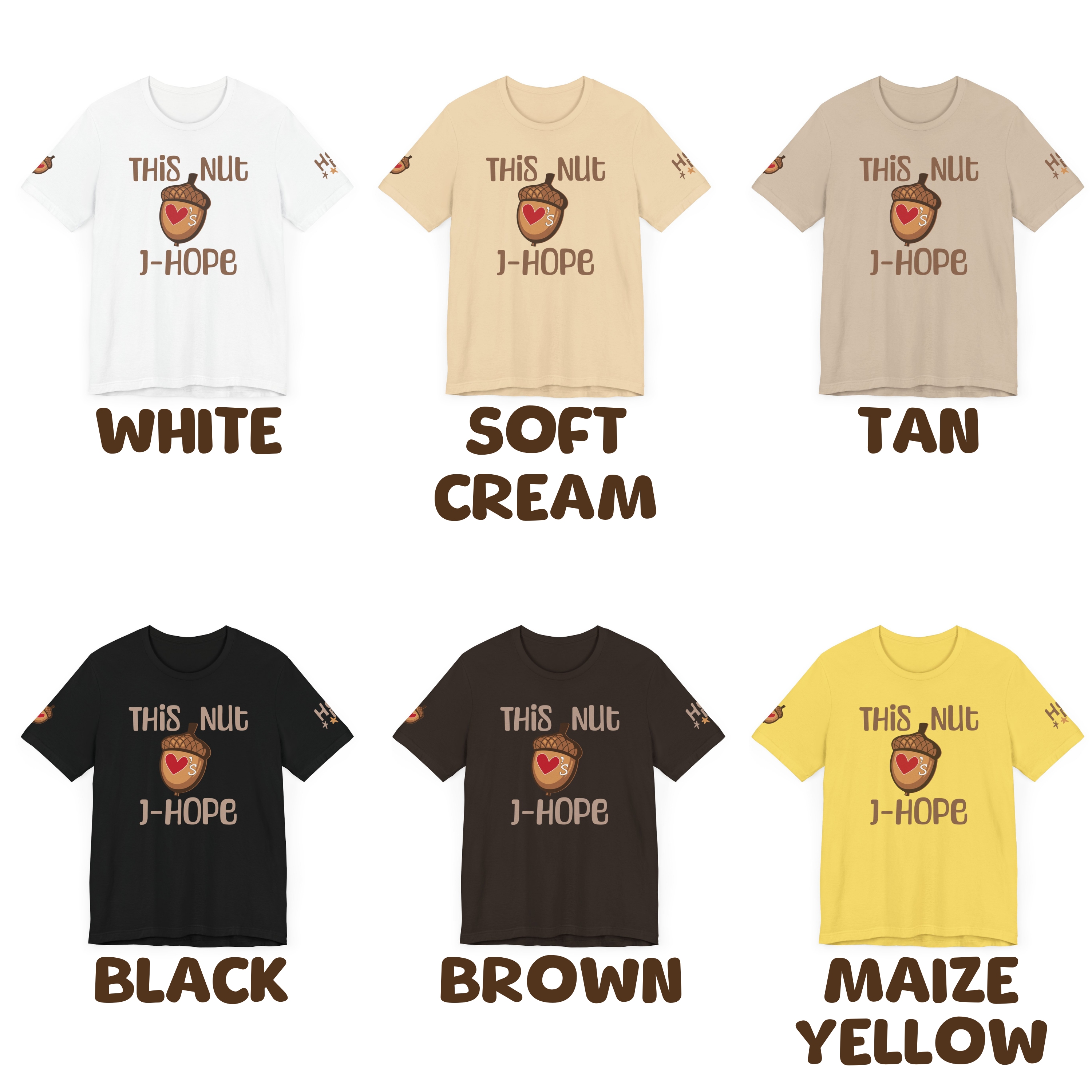 Hobi Squirrel Tee! Printed on FRONT/BACK/BOTH SLEEVES, Designed for ARMY, by ARMY product thumbnail image Hobi Squirrel Tee! Printed on FRONT/BACK/BOTH SLEEVES, Designed for ARMY, by ARMY product thumbnail image