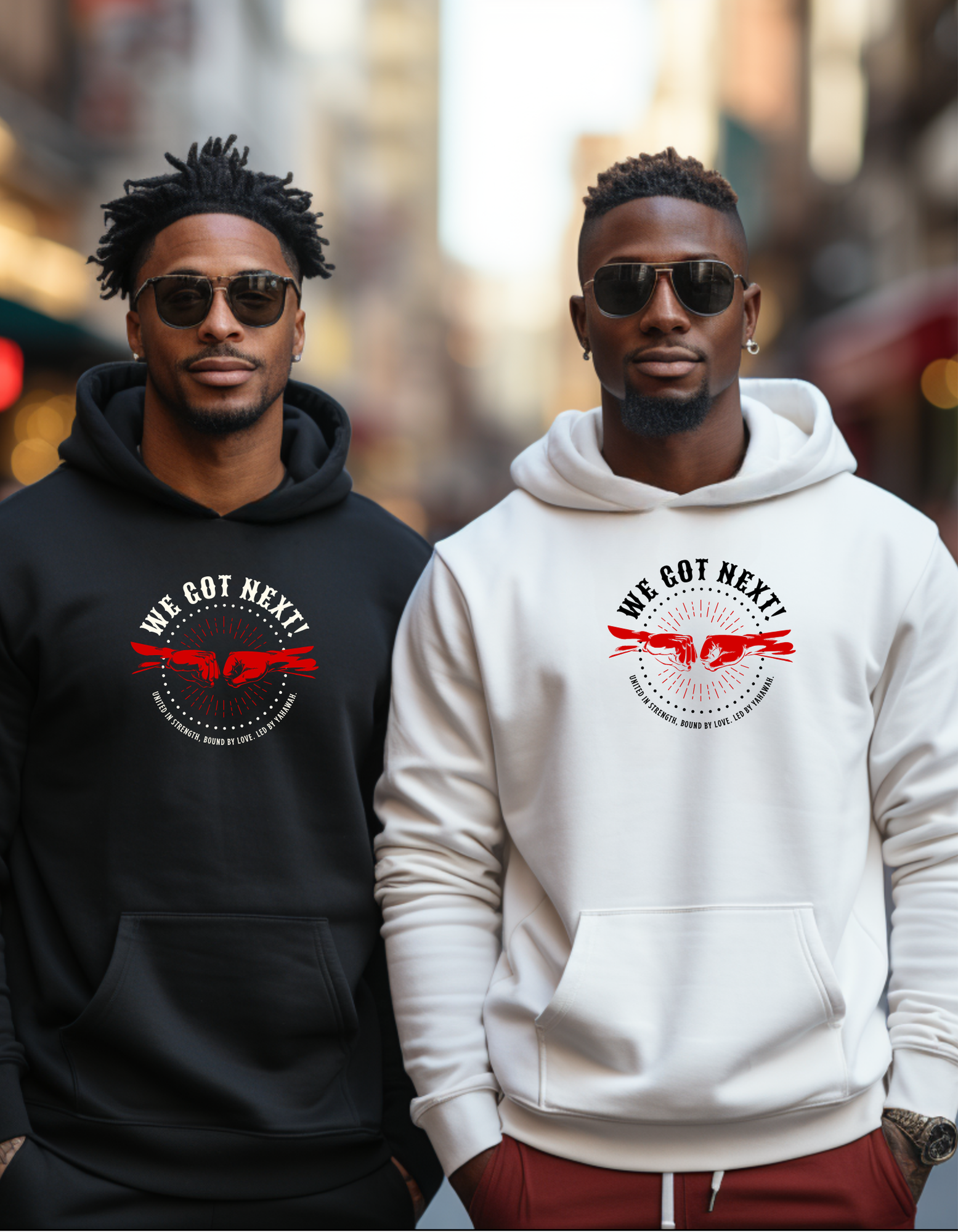 We Got Next, Leadership Faith Strength Unity Hoodie, Statement Apparel, Bold Gift for Him or Her, Religious Clothing,