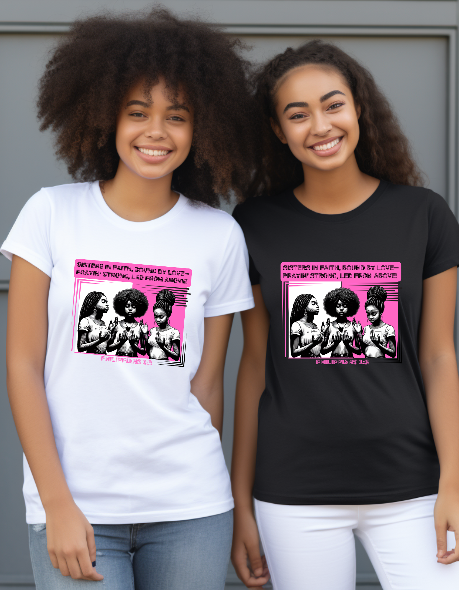 Sisterhood Unisex Tee - Faith and Unity Design, Christian Women Gift, Prayer Apparel, Religious T-Shirt, Inspirational Shirt