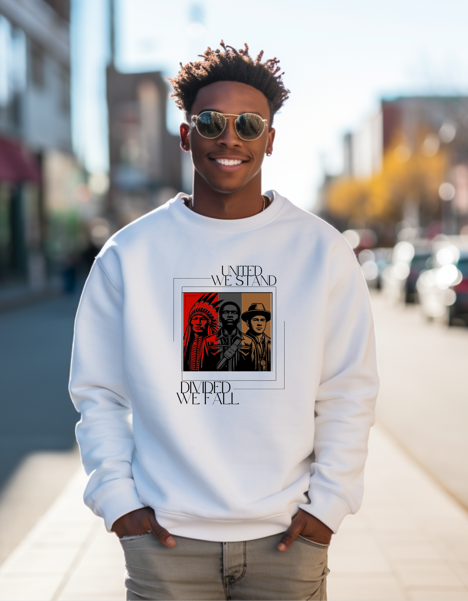 Hebrew Israelites Unite Unisex Sweatshirt, United We Stand, Divided We Fall, Crewneck Jumper, Hebrew Israelite Clothing, Hebrew Apparel