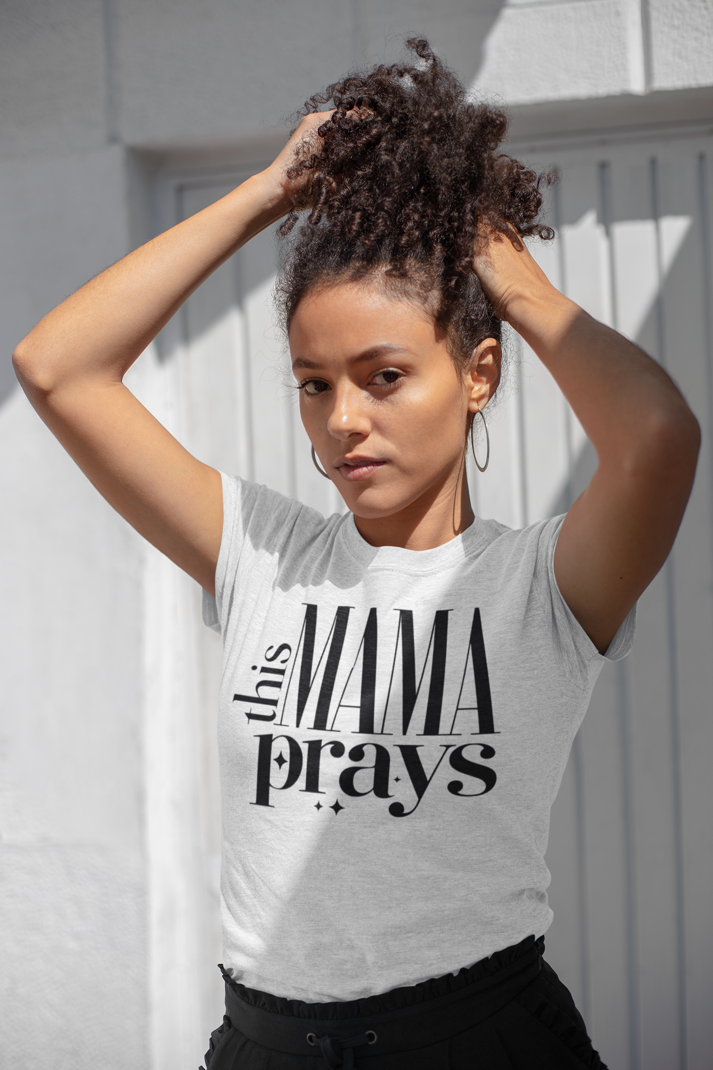 This Mama Prays - Faith Based Inspirational Tee product thumbnail image This Mama Prays - Faith Based Inspirational Tee product thumbnail image